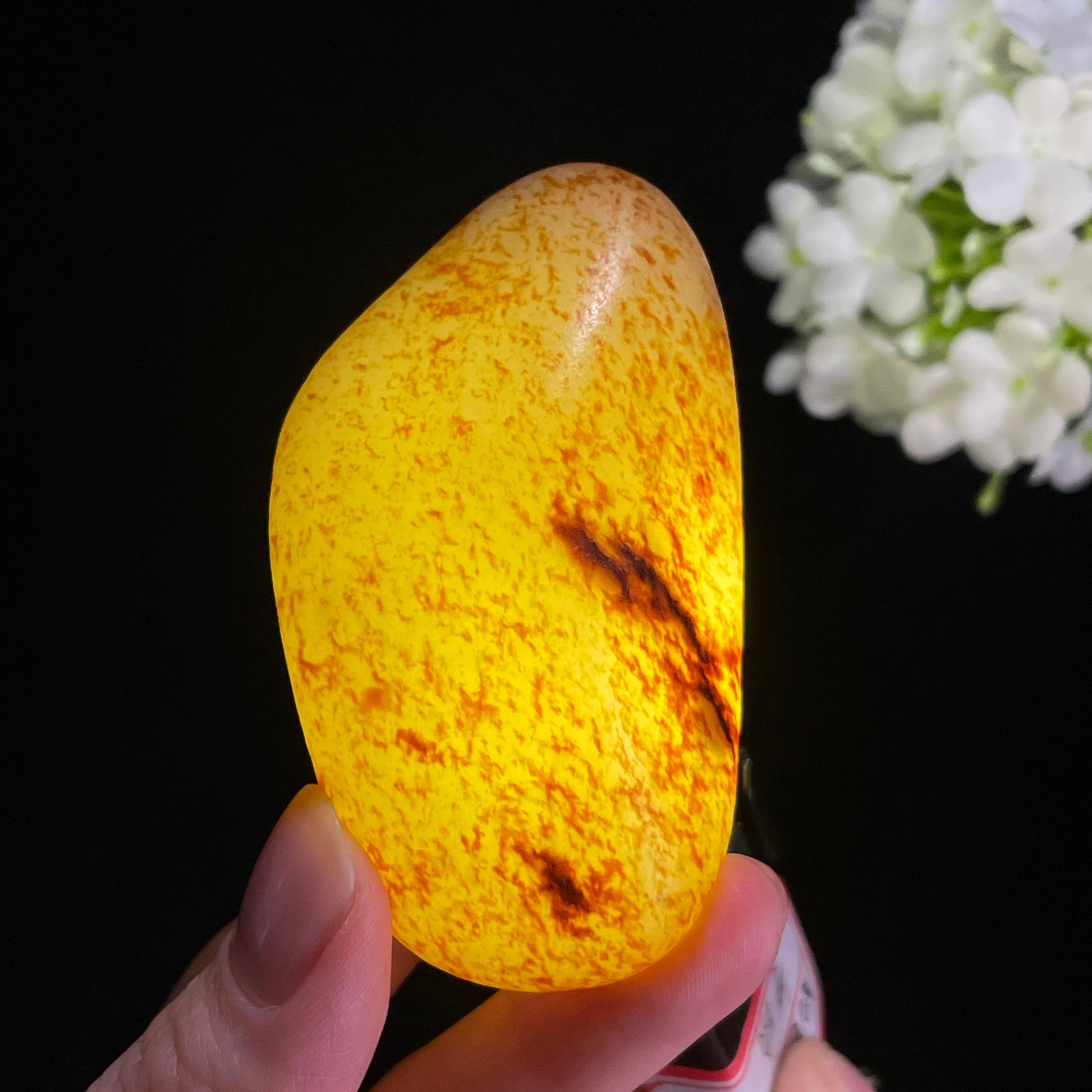 和田玉白玉“浑金璞玉”虎皮洒金皮籽料（yc367610）