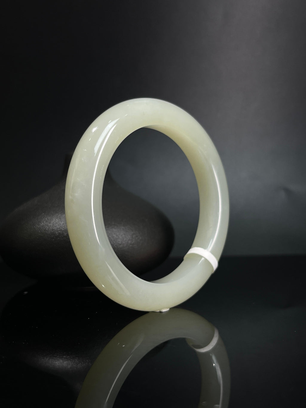 和田玉高青白手串（卡56）（yc242066）