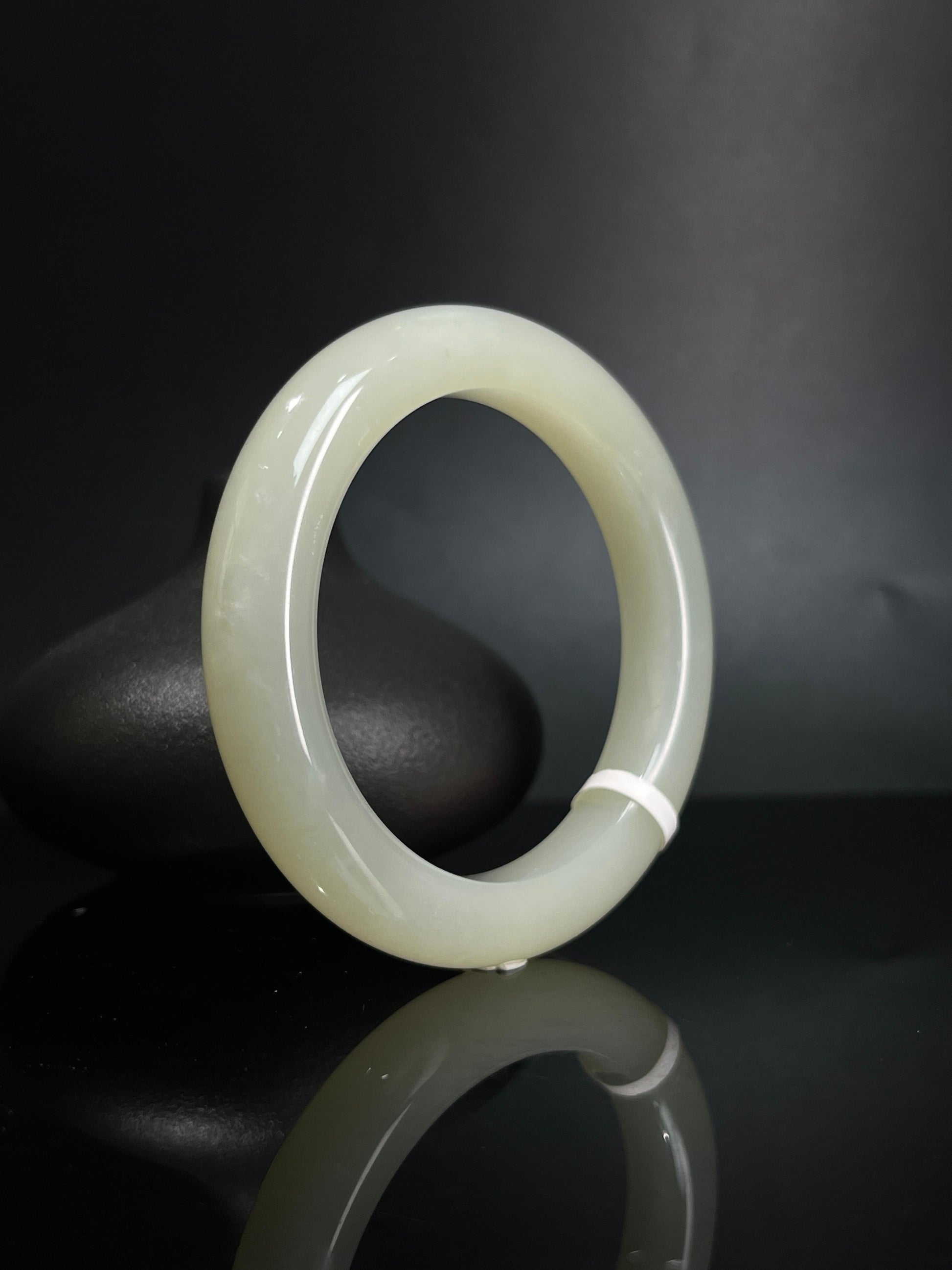 和田玉高青白手串（卡56）（yc242066）