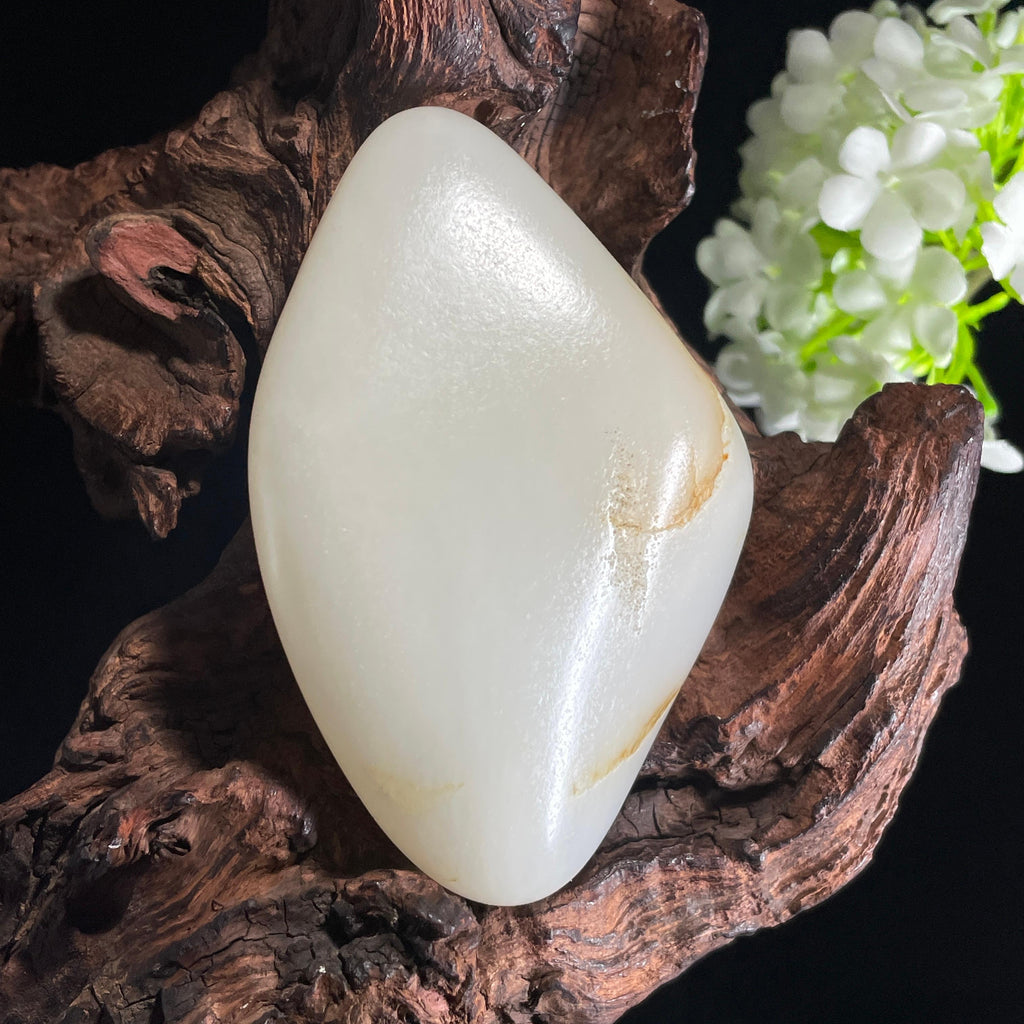 新疆天然和田玉白玉洒金皮籽料（yc403734）