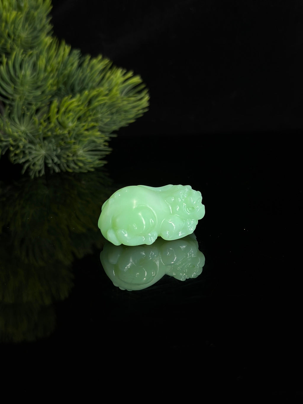 和田薄荷绿貔貅挂件（yc465518）