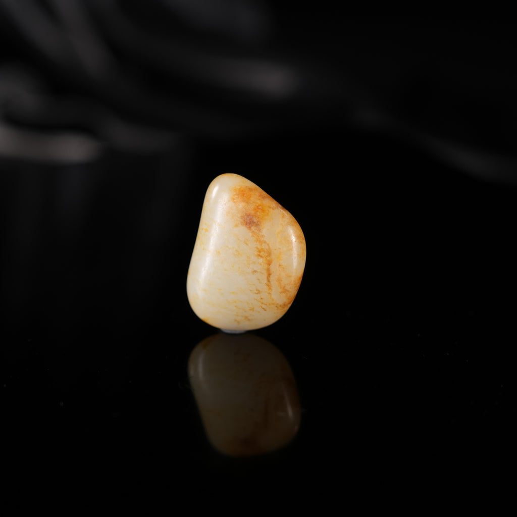 新疆和田玉“落日漫边”白玉洒金皮籽料（yc450605）