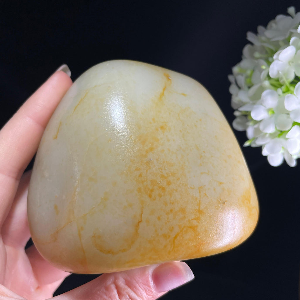 和田玉白玉“金波凝璧”洒金皮籽料（yc393987）