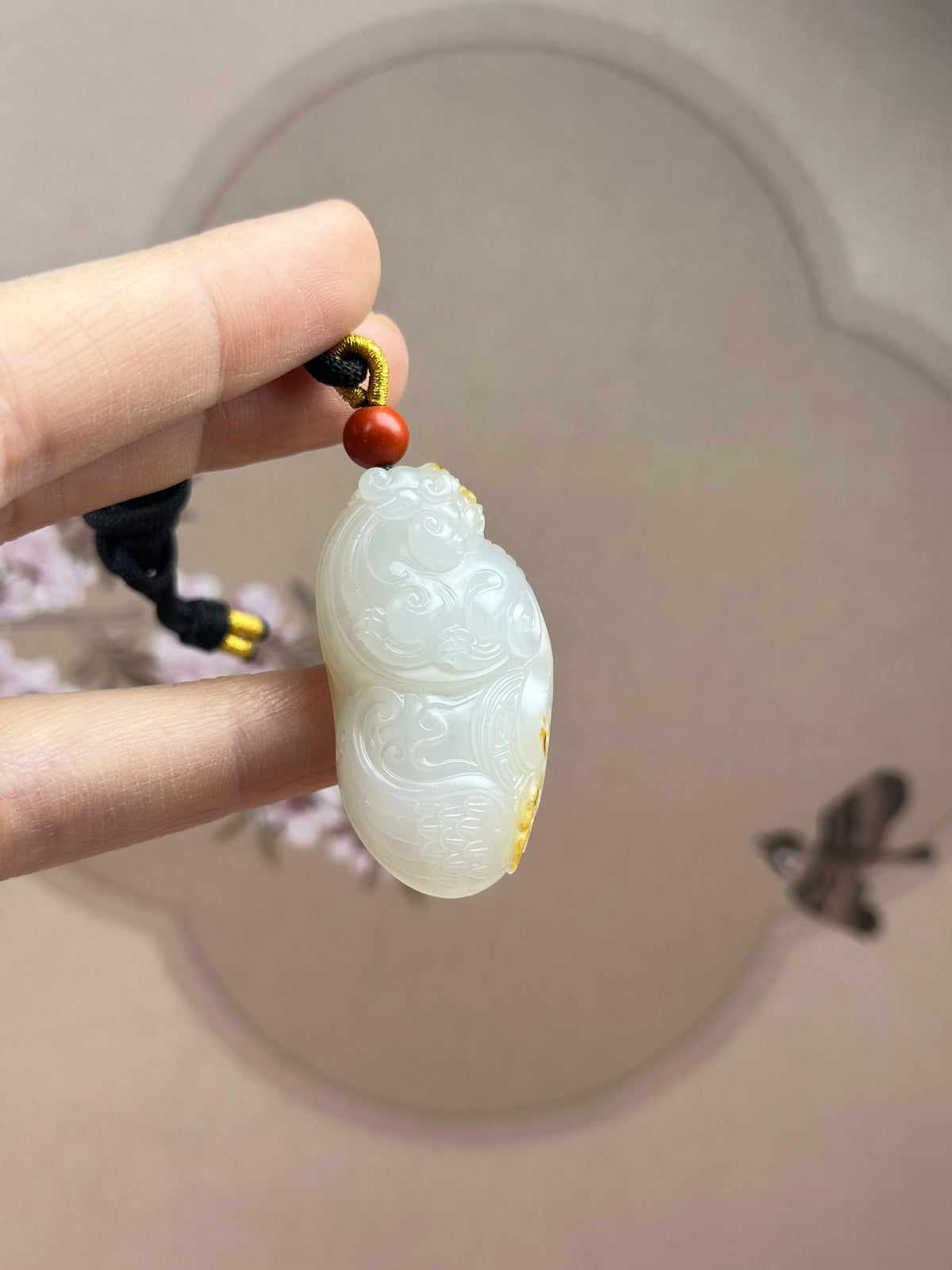 精品新疆和田玉白玉籽料貔貅挂件（yc766516）