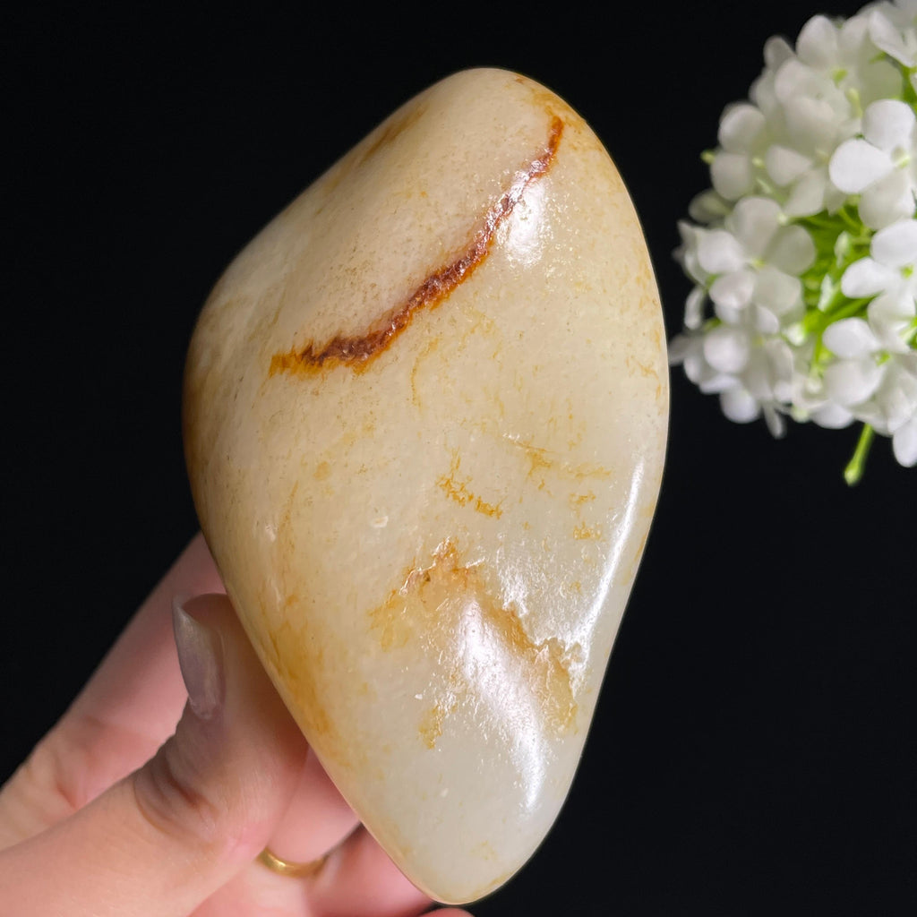 和田玉白玉“金声玉振”洒金皮籽料（yc319004）