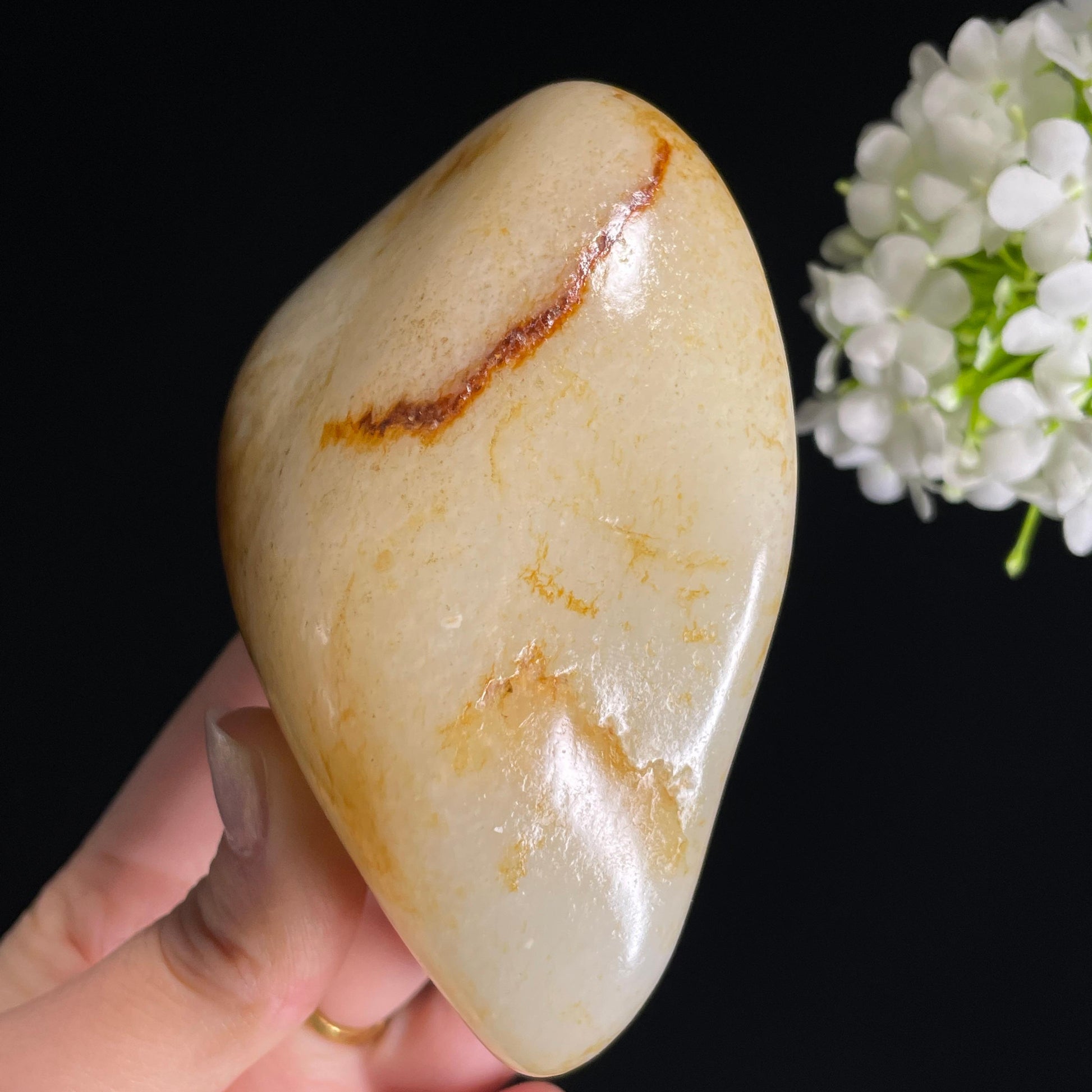 和田玉白玉“金声玉振”洒金皮籽料（yc319004）