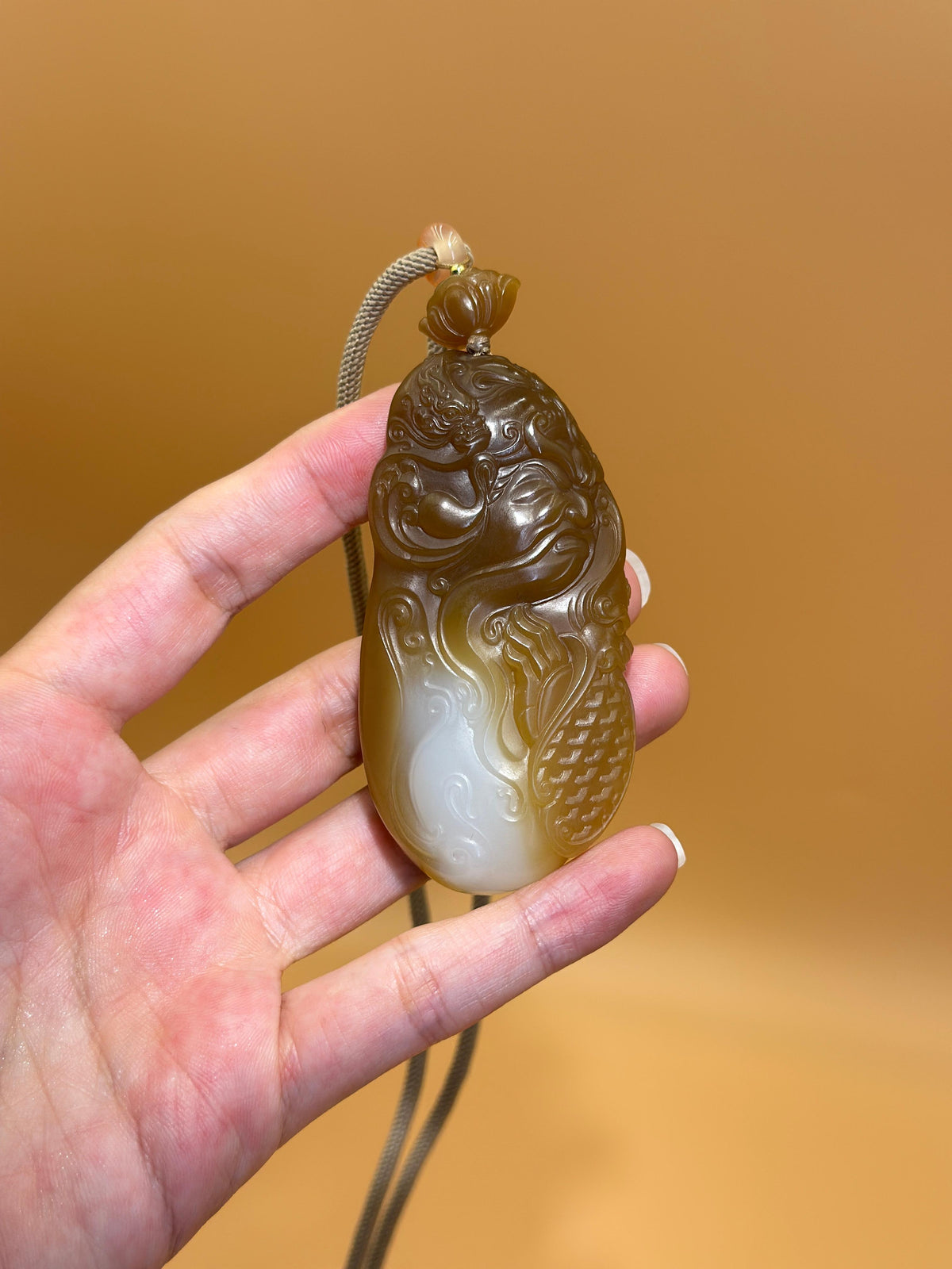和田玉.武财神手把件（yc772332）