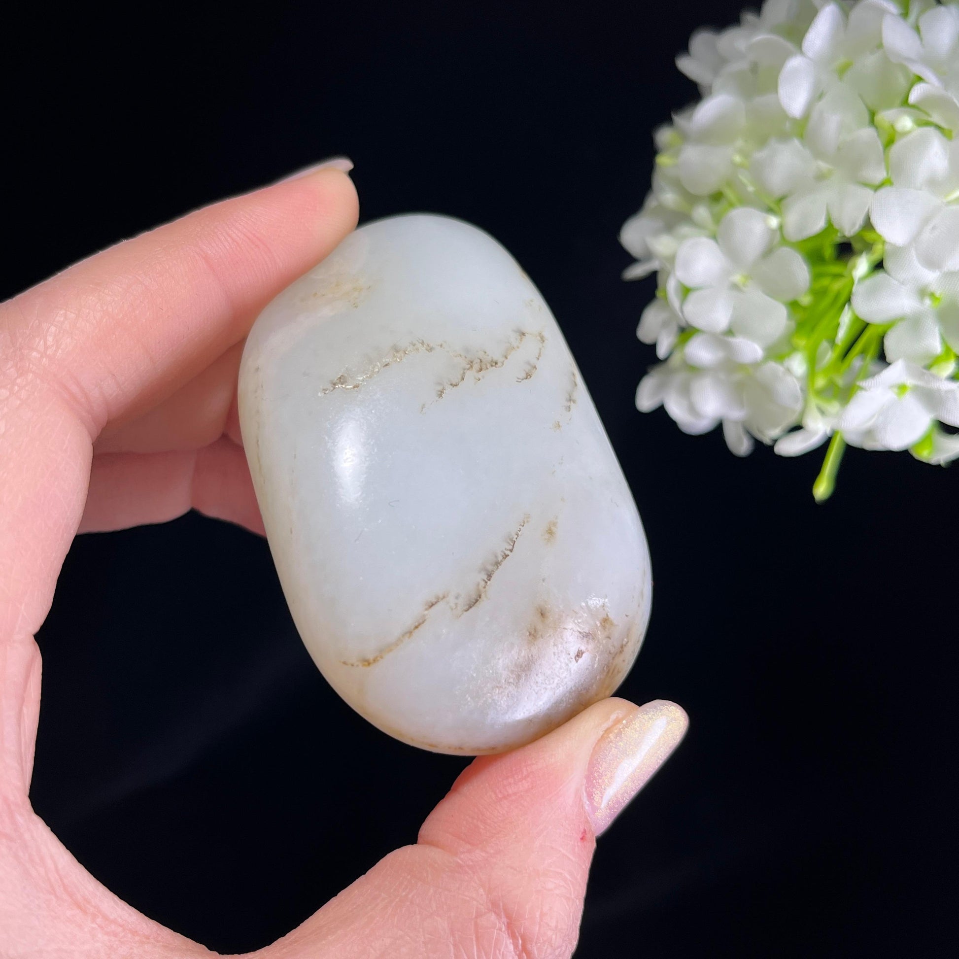 和田玉白玉“秋烟脉脉”秋梨皮籽料（yc354553）