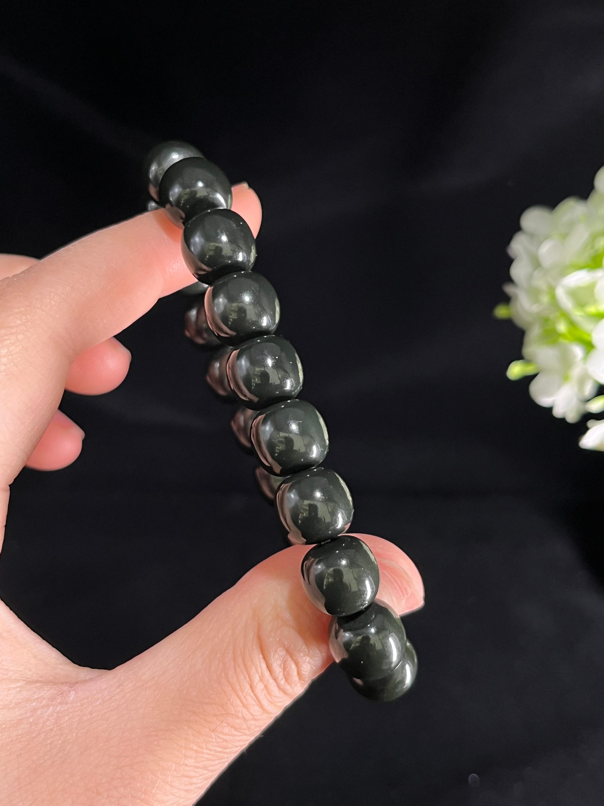 和田玉精品黑青手串（卡11）（yc250560）