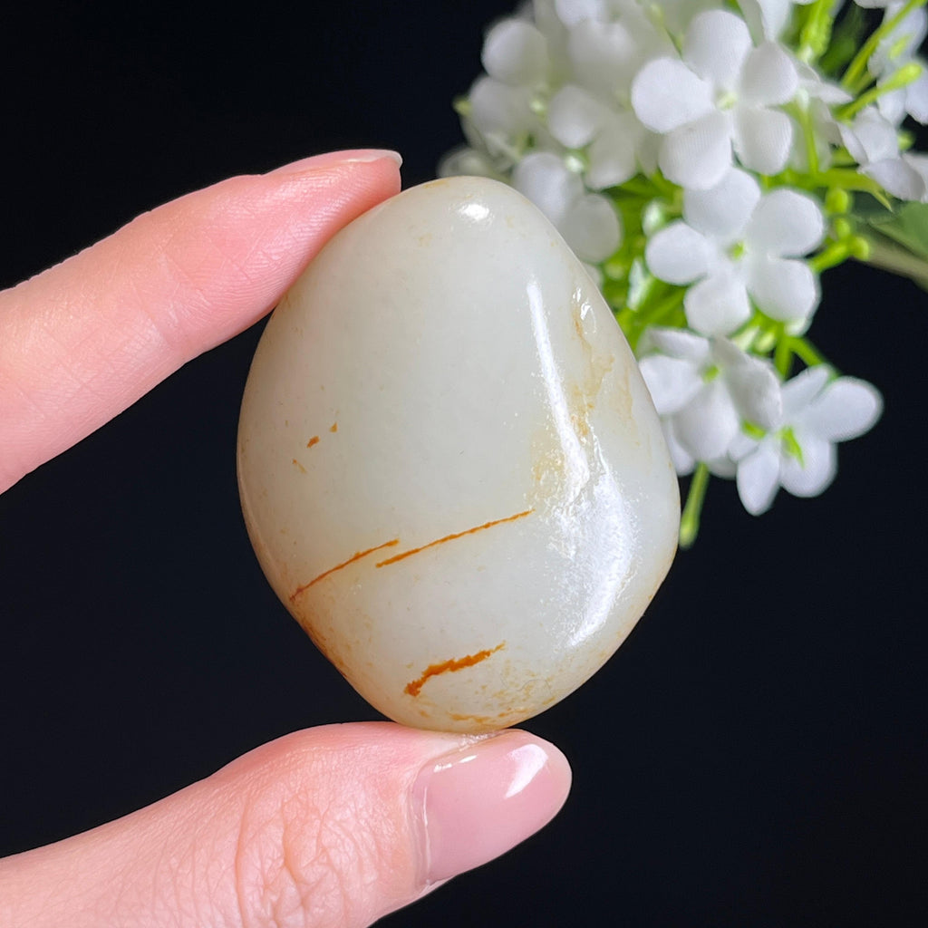 新疆天然和田玉“鸿运当头”聚红皮籽料（yc326565）