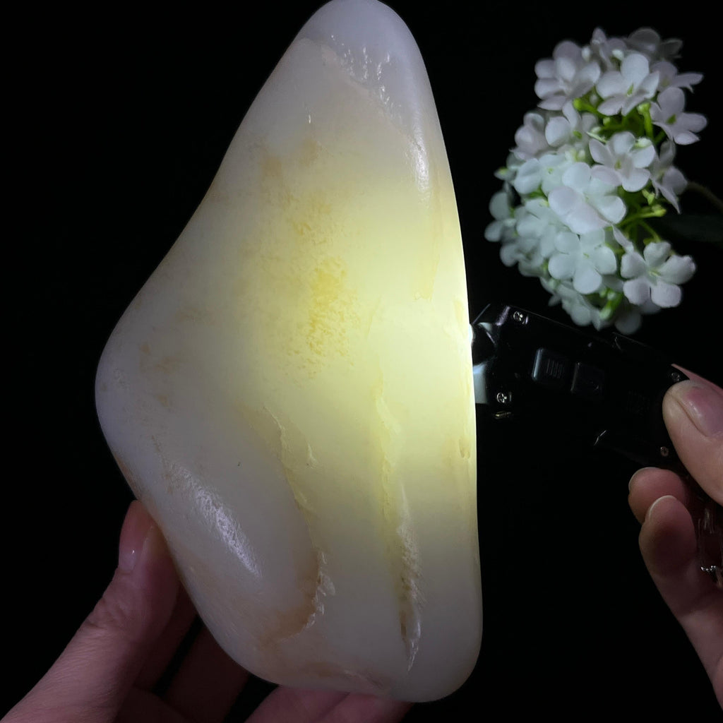 新疆和田玉羊脂白玉洒金皮籽料（yc452160）