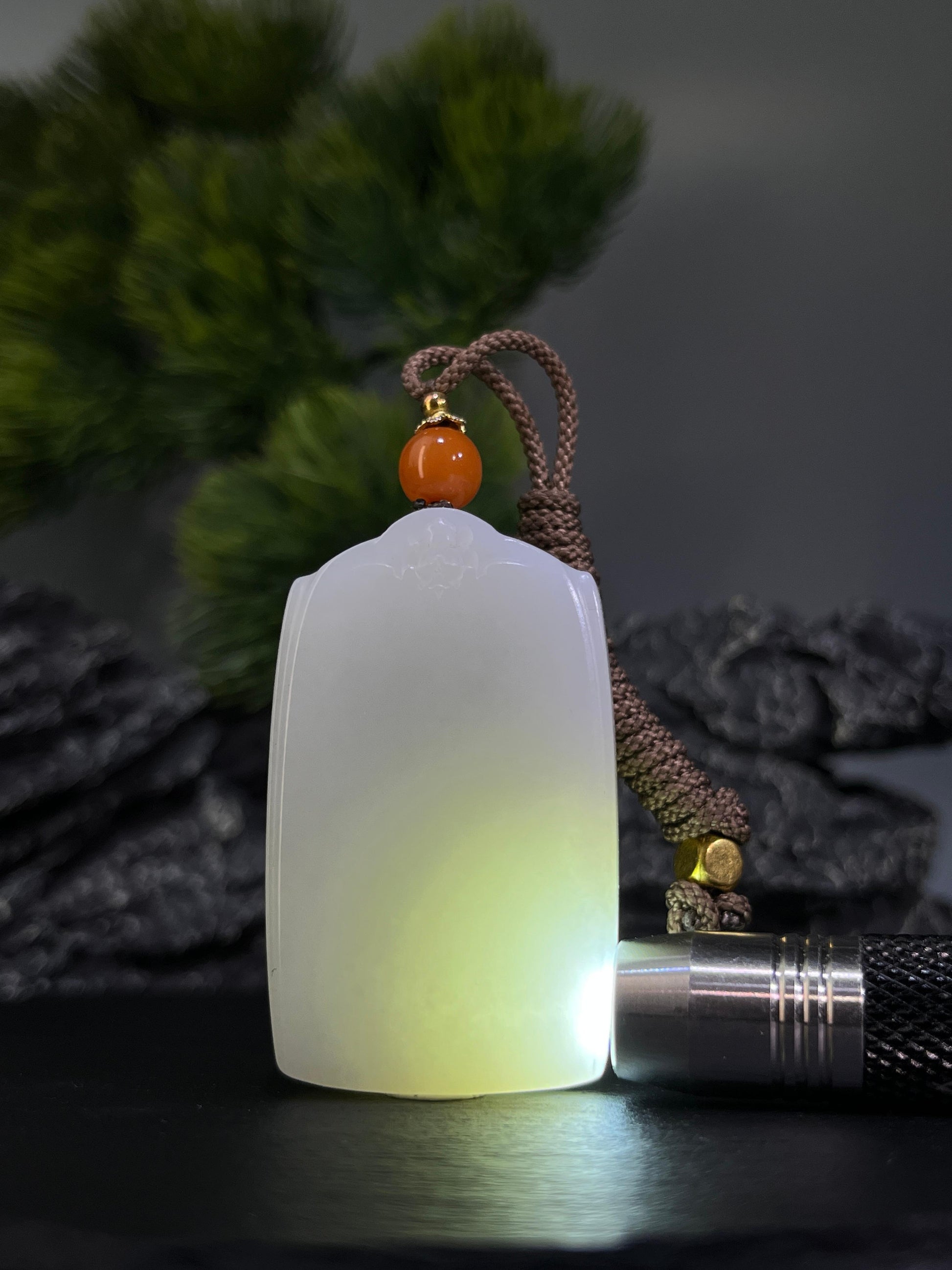 和田玉白玉山料无事牌（yc228795）