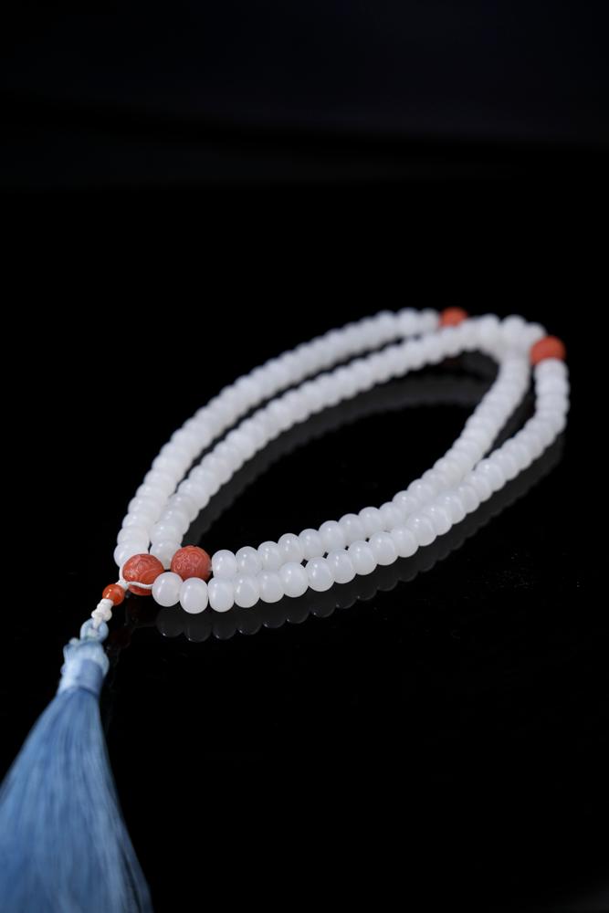 和田玉多圈手串（念珠）102颗（yc258355）