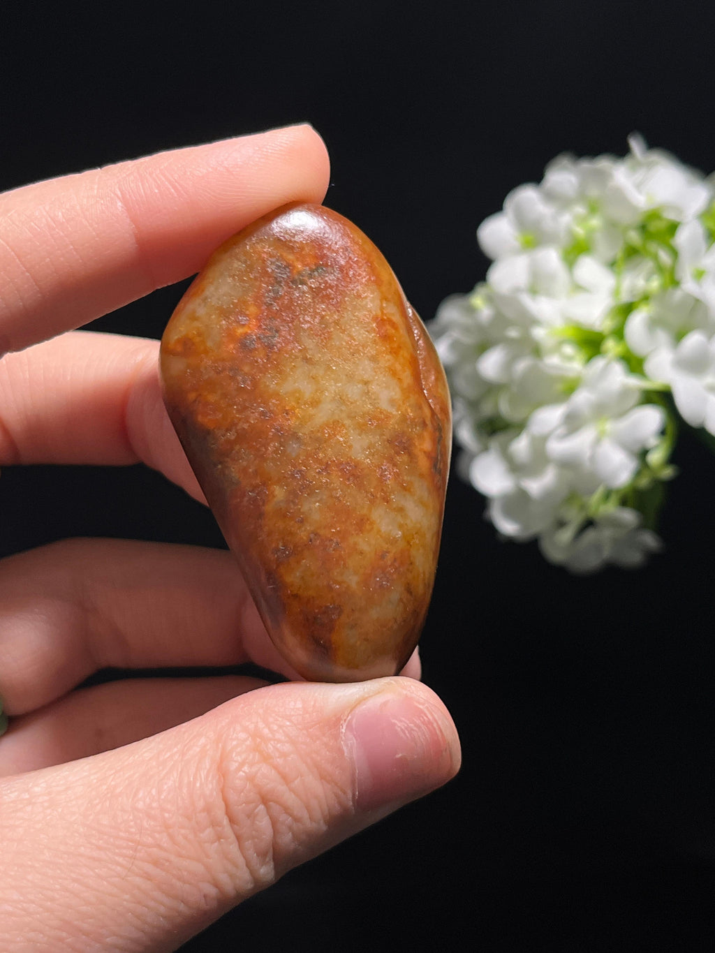 天然和田玉洒金皮“如丝如缕”籽料原石（yc259455）