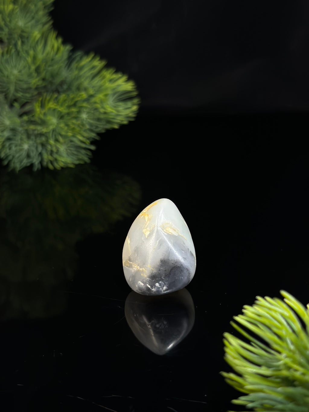 新疆和田玉青花洒金皮挂件籽（yc479037）