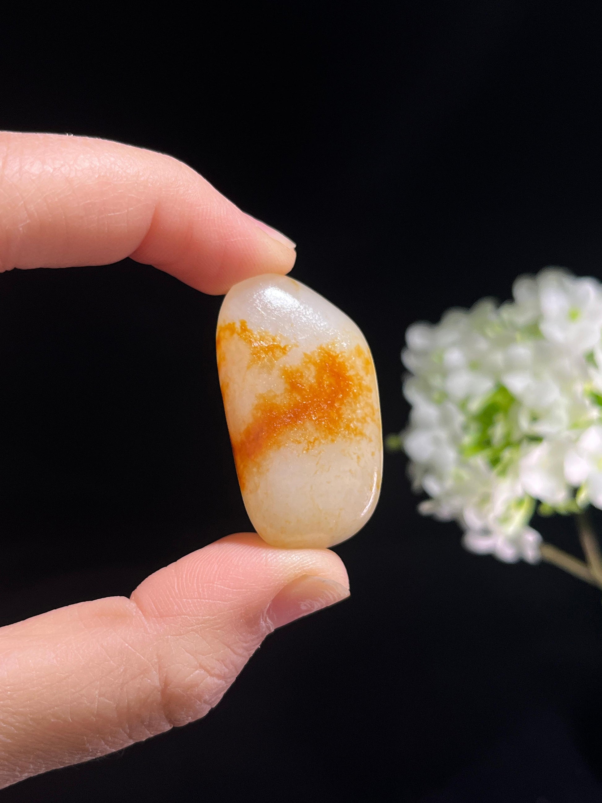 新疆和田玉收藏级洒金皮籽料原石（yc253638）