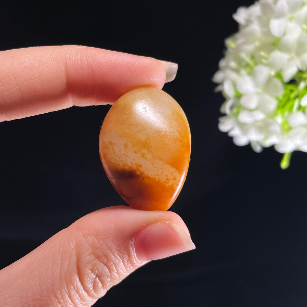 和田玉白玉“金霞缠玉”红皮洒金皮籽料（yc408793）