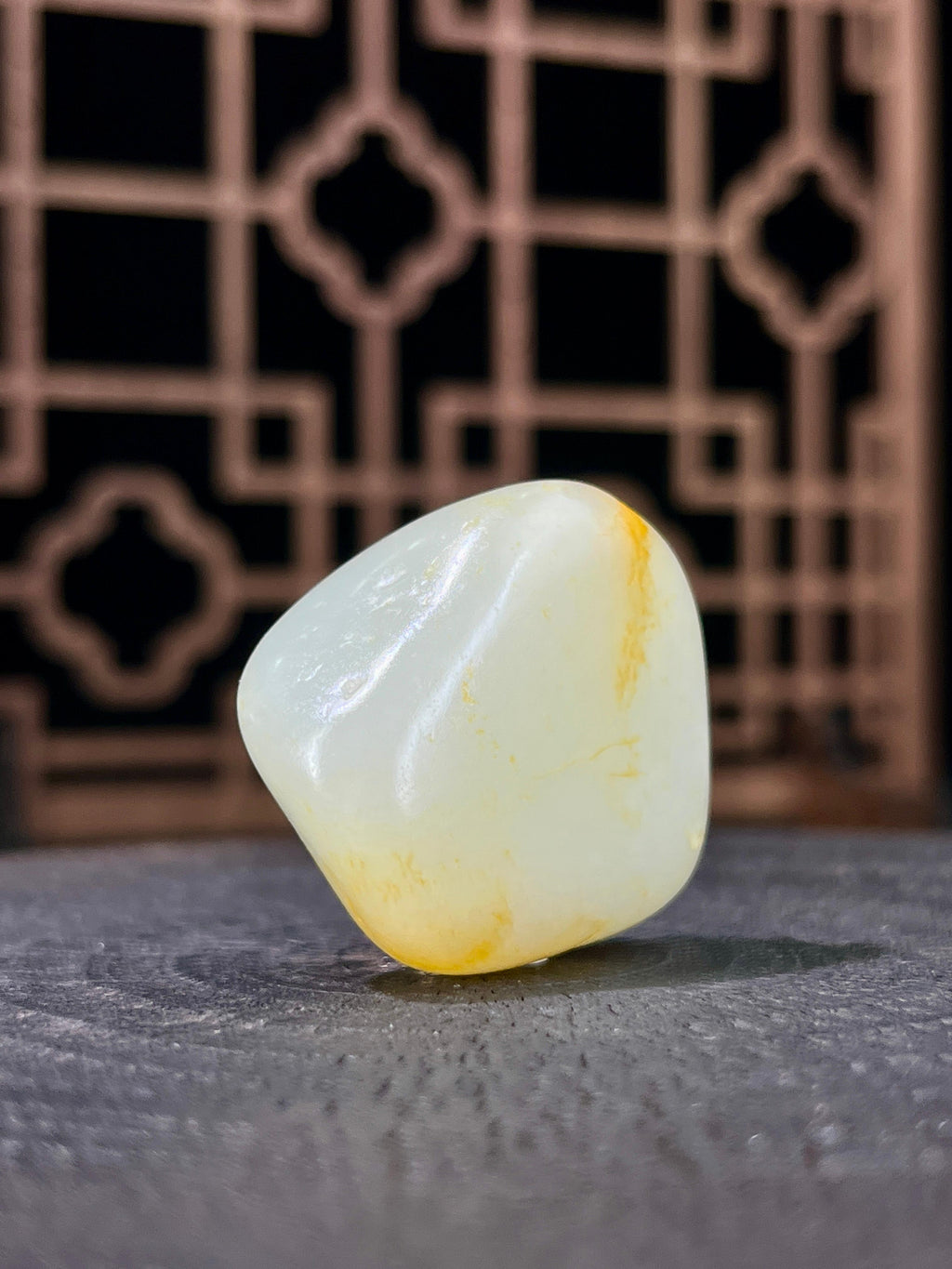 新疆和田玉白玉籽料原石洒金皮挂件5（yc233829）