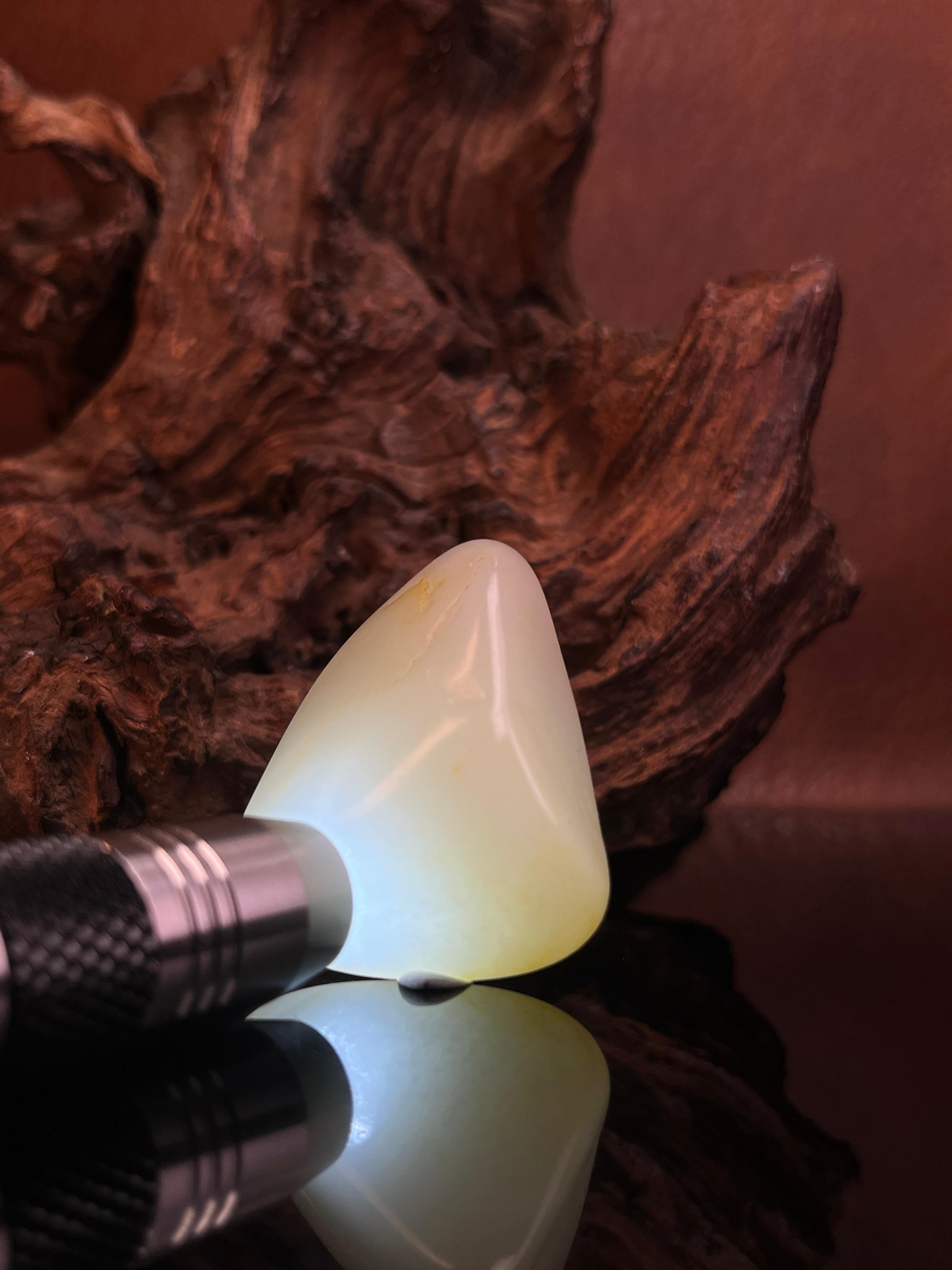 新疆和田白玉（鑑定書付き） 和田白玉頂級新疆老礦11.8-12.2mm 和田白玉手珠｜日本彈力繩