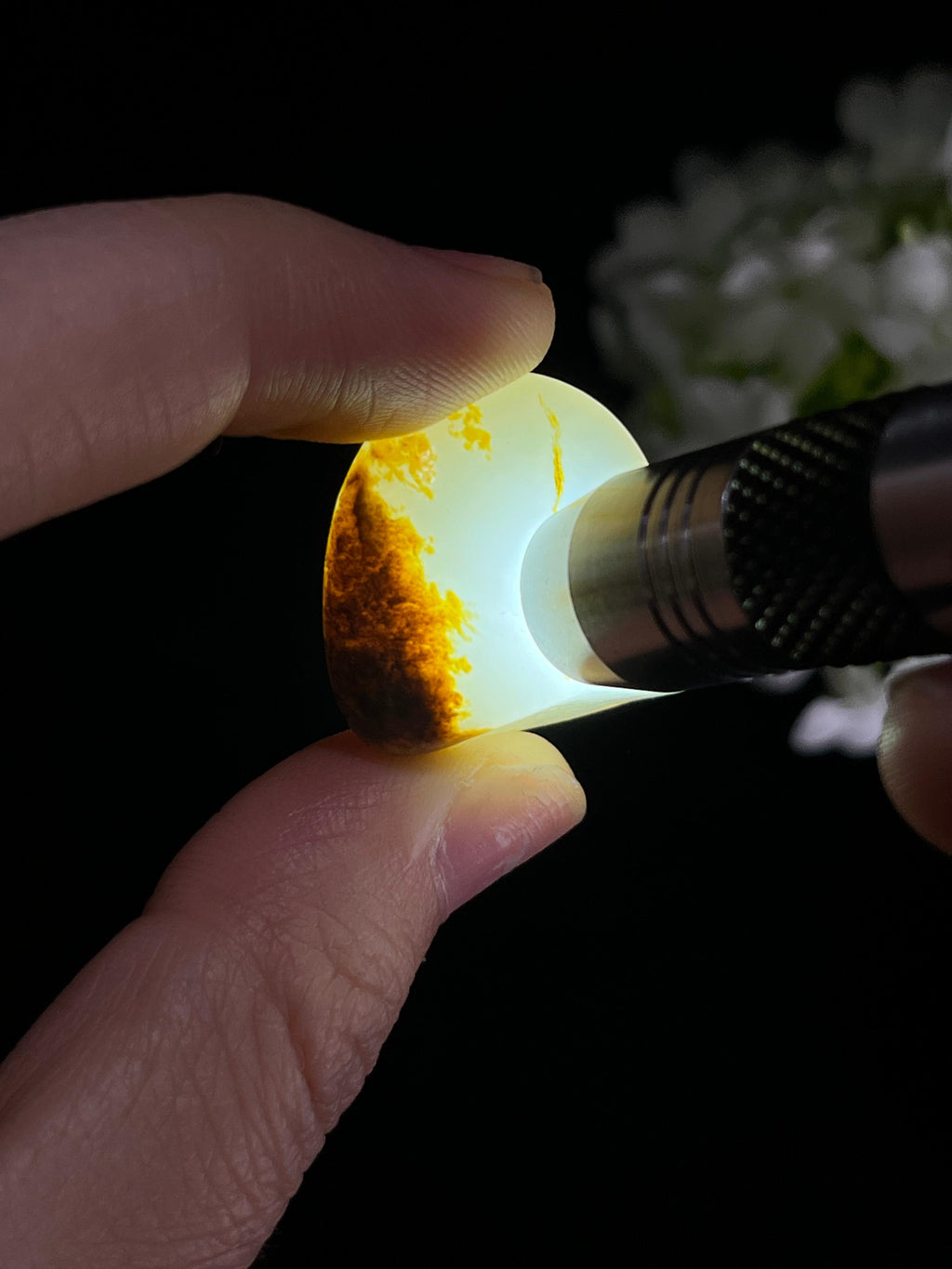 和田玉黑皮白肉籽料原石（yc249833）