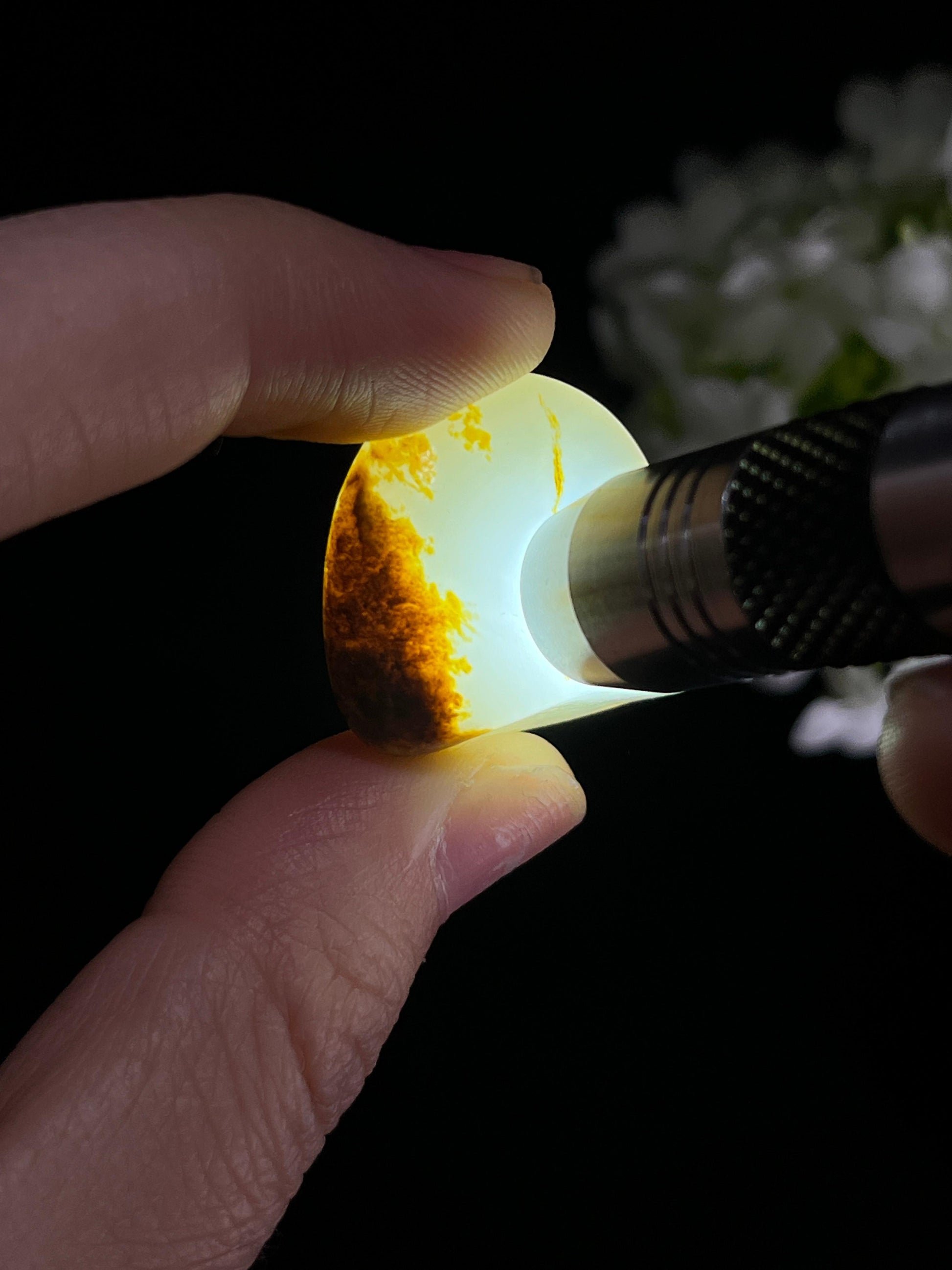 和田玉黑皮白肉籽料原石（yc249833）