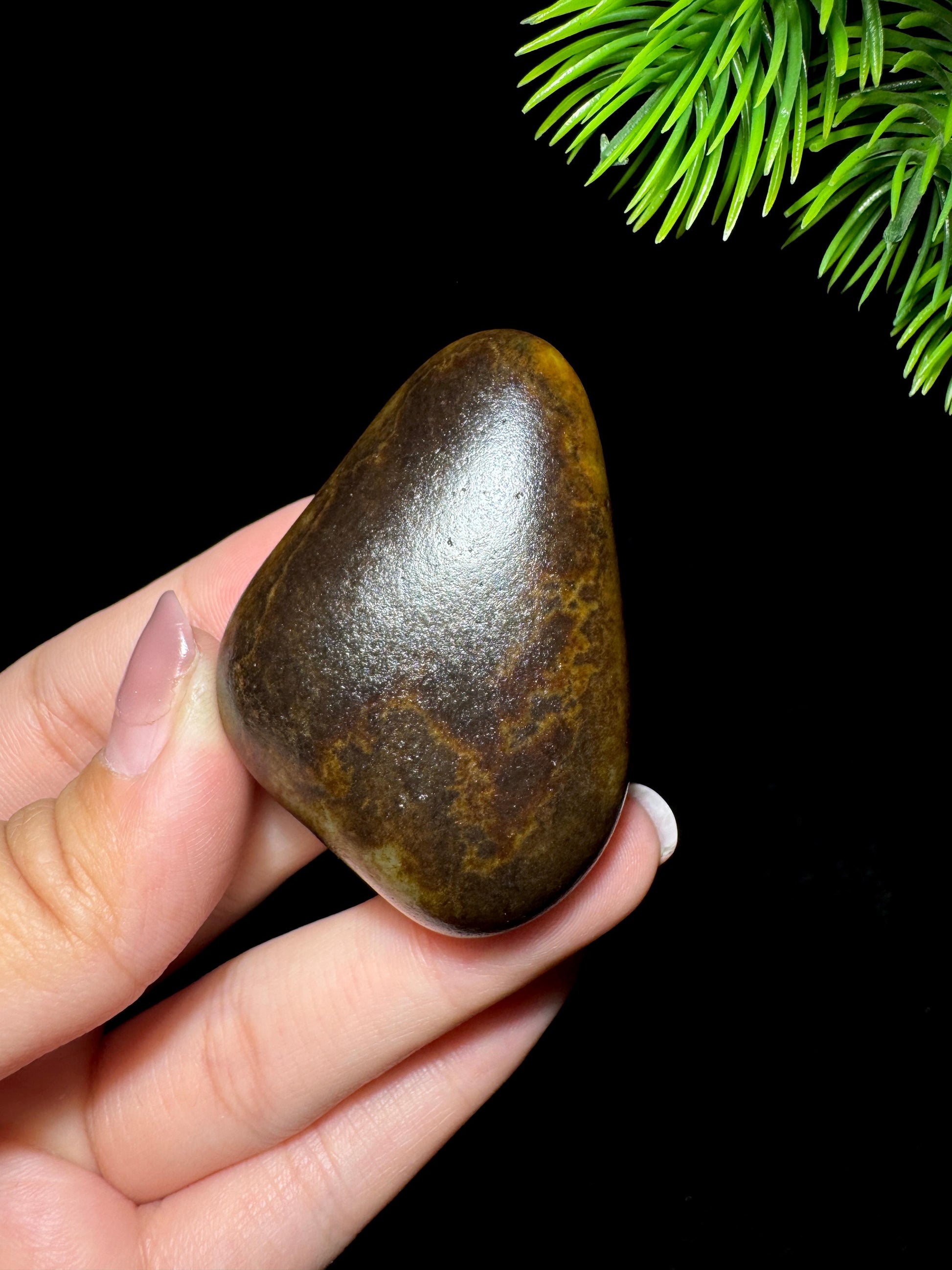 和田玉黑油皮籽料（yc305631）