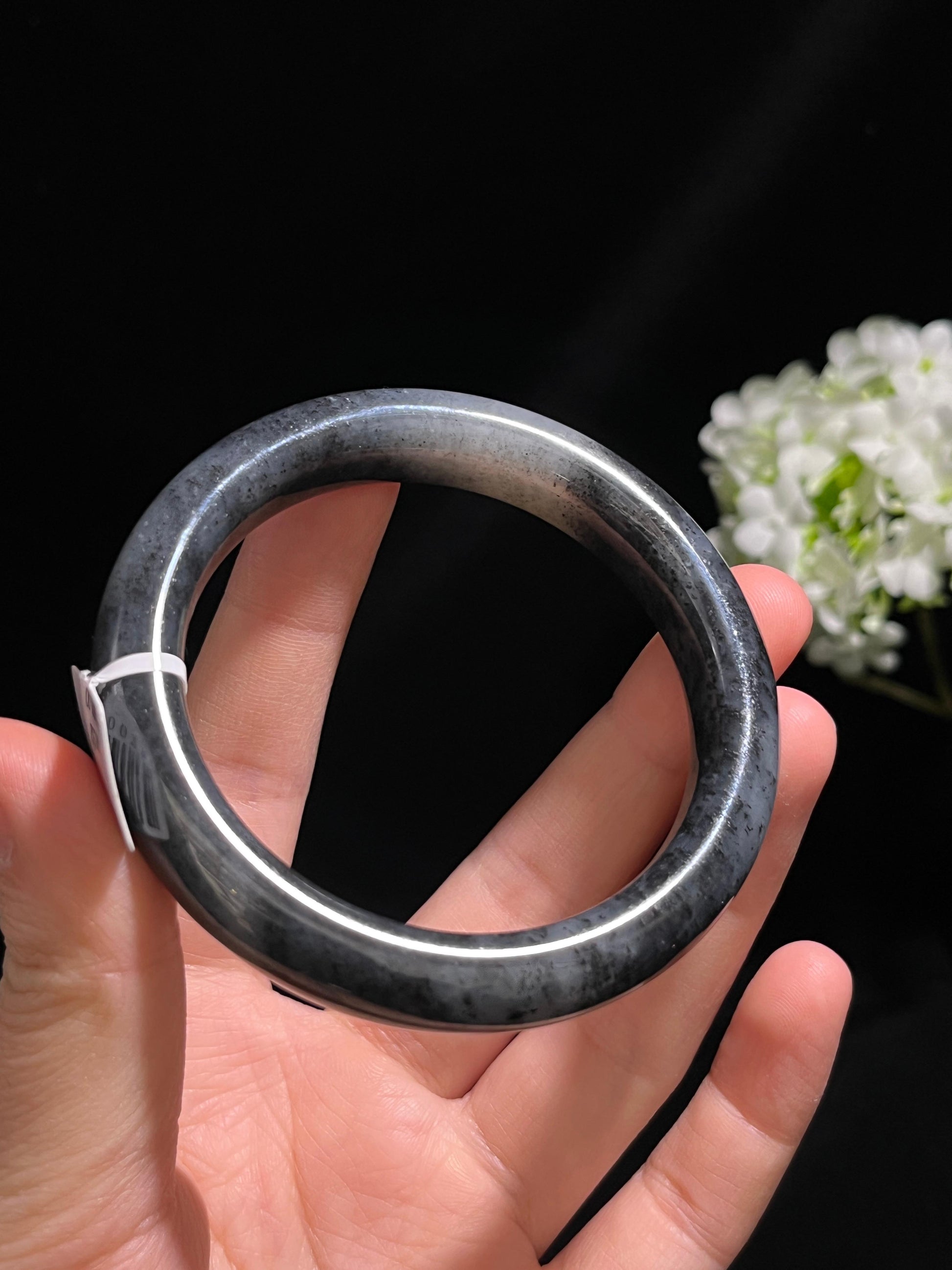 和田玉青花籽料手镯（卡54.5-卡60）（yc254779）