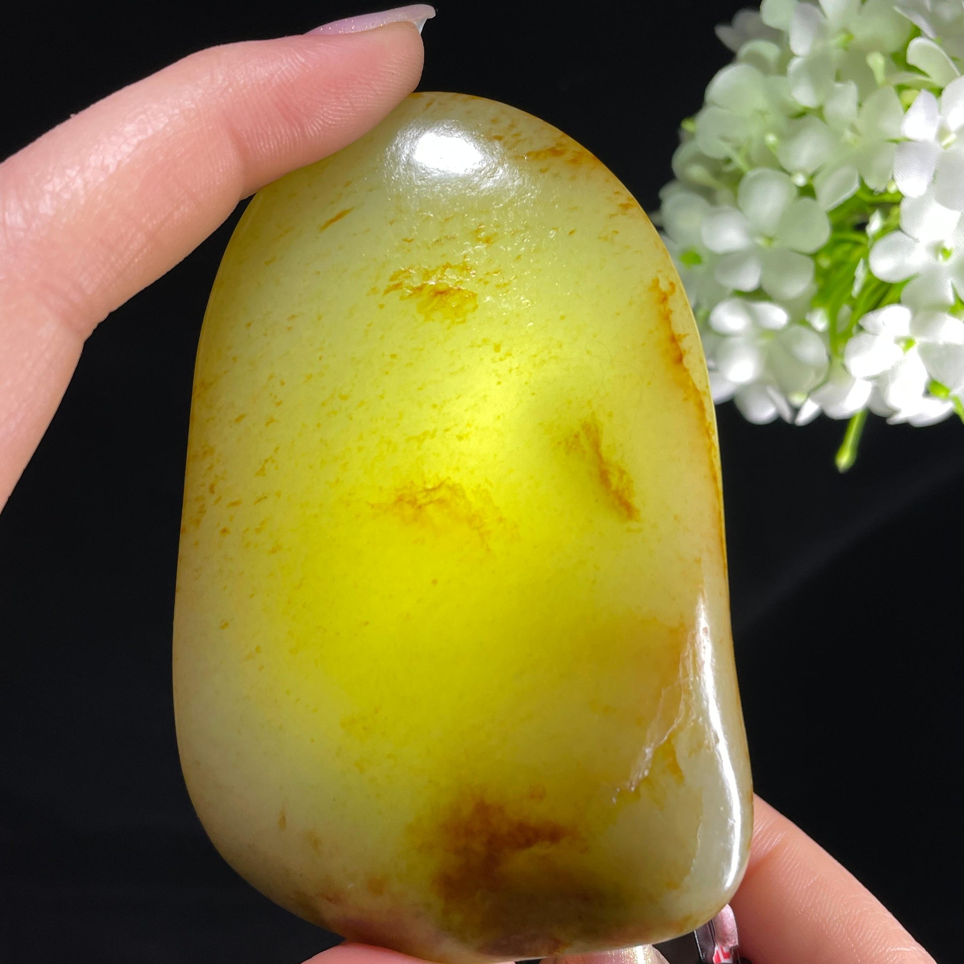 和田玉青白玉“半亩秋锦”洒红皮籽料（yc394266）