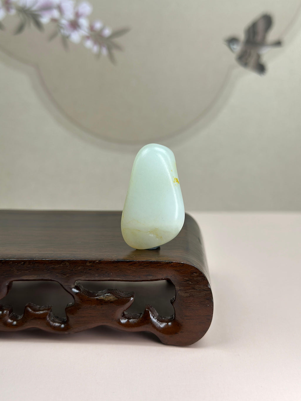 珍品新疆和田玉洒金皮白玉籽料（yc780106）