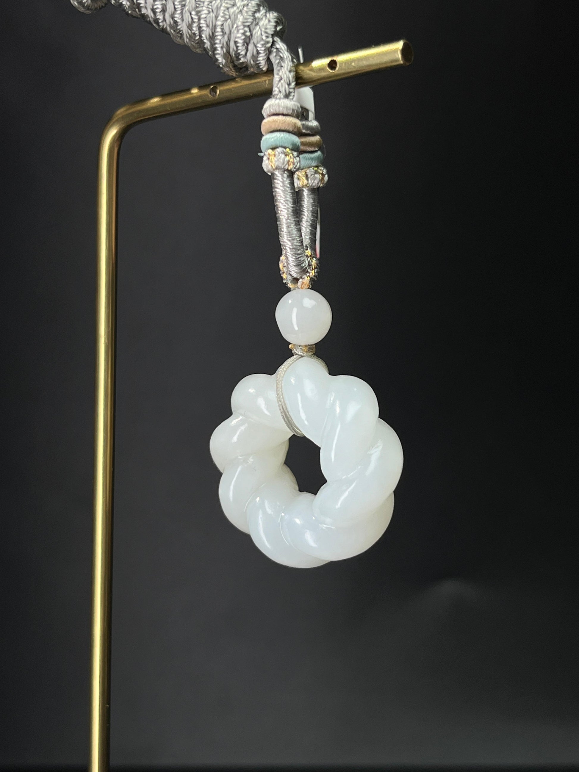 天然和田玉白玉时来运转吊坠2（yc240909）