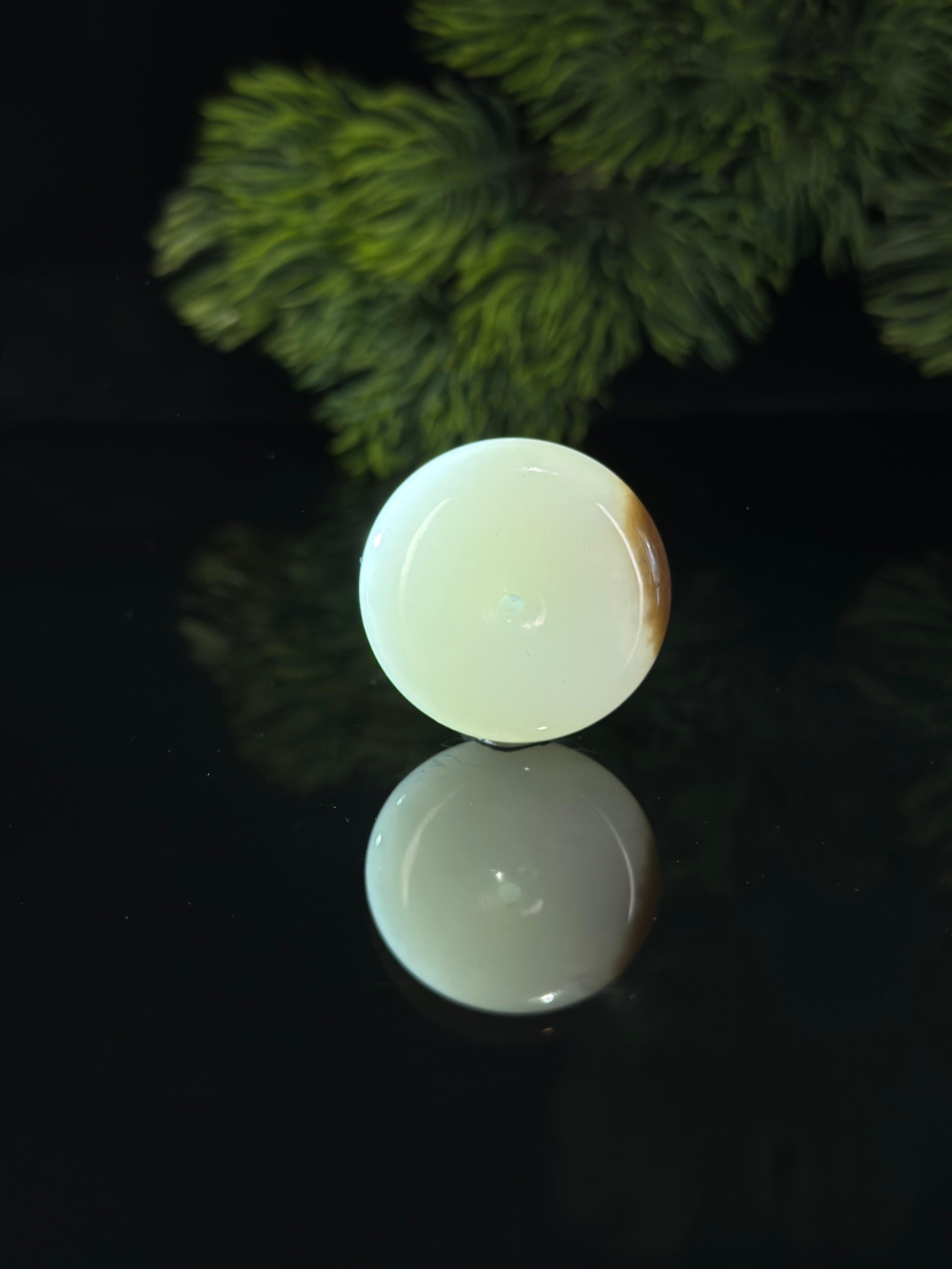和田玉精品糖白平安扣（yc534782）