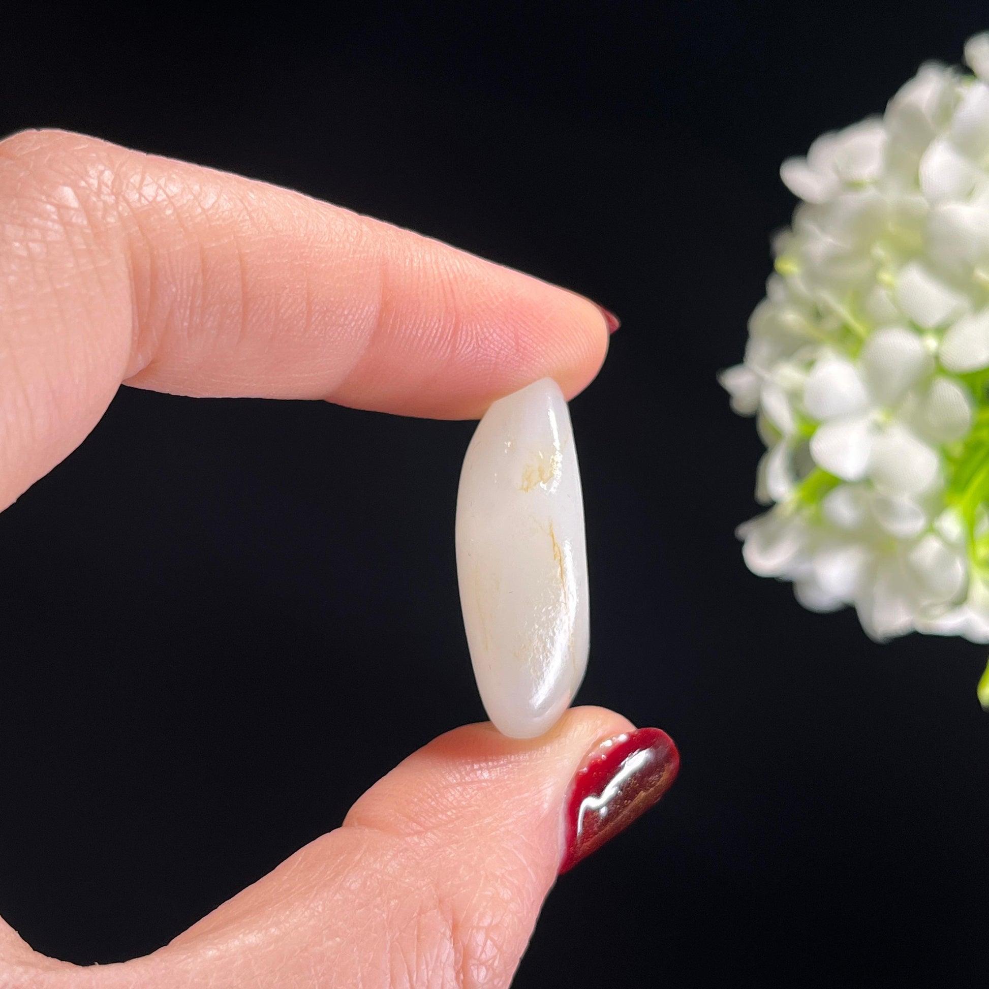 和田玉白玉“云脂清辉”洒金皮籽料（yc336377）