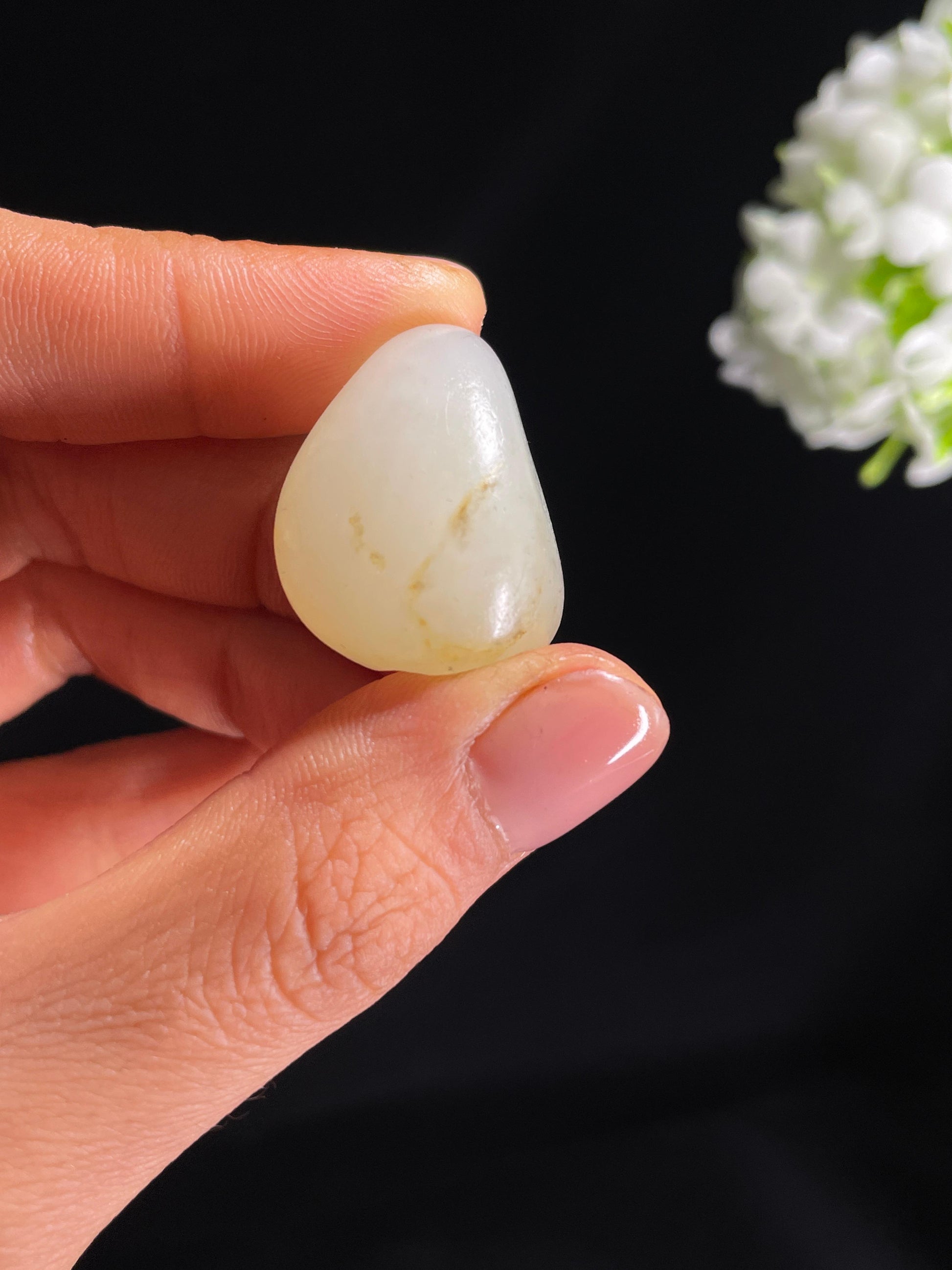 和田玉光白籽料原石（yc265499）