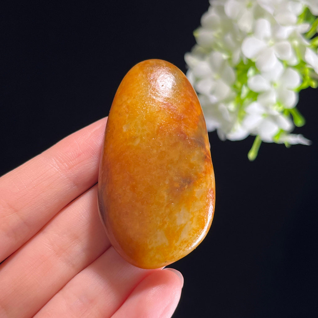 和田玉青白玉“金缕烟霞”彩皮籽料（yc351266）