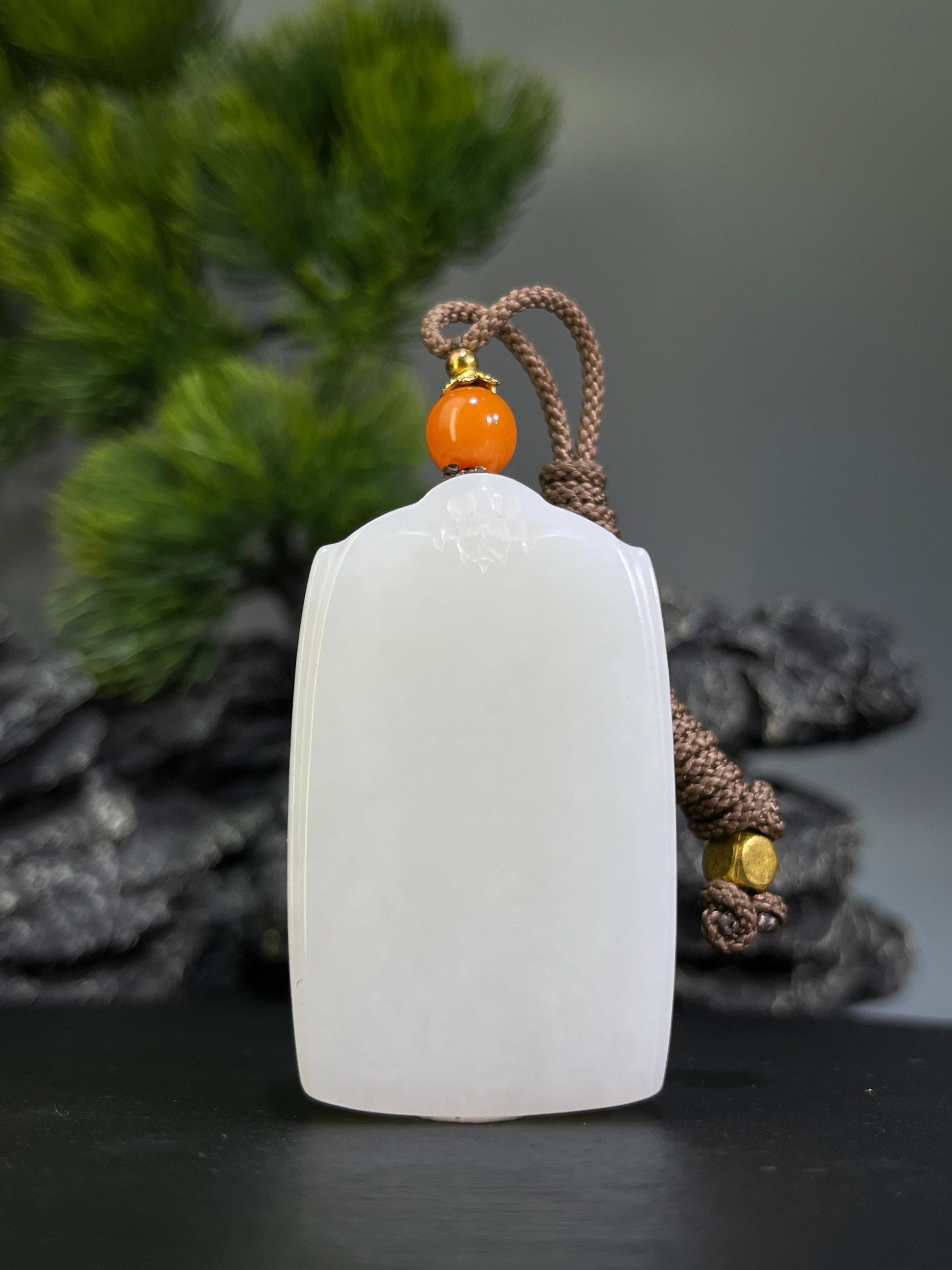 和田玉白玉山料无事牌（yc228795）