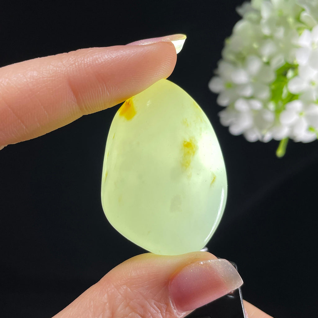 和田玉白玉“晴光一点”洒金皮籽料（yc394208）