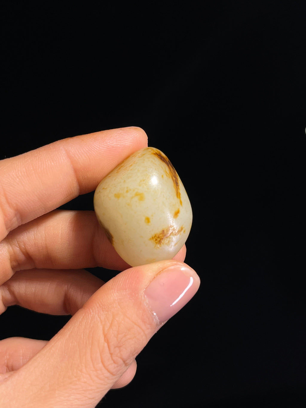 新疆天然和田玉白玉籽料原石挂件（yc263898）