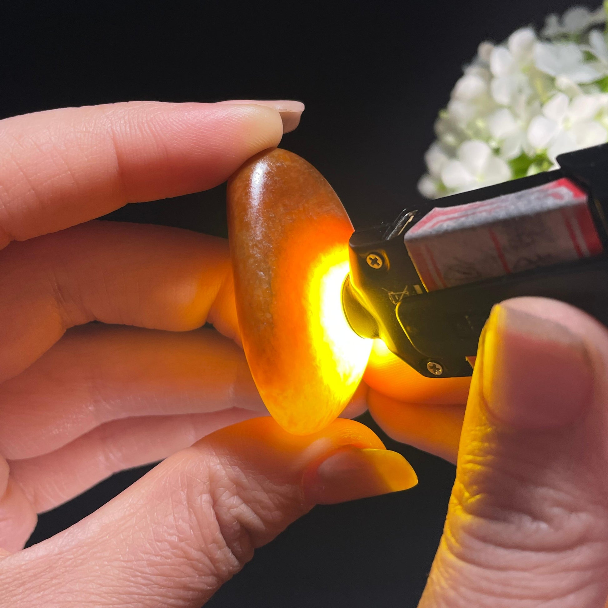 2026.4.9广告流，和田玉“丹砂沁璧”红沁籽料（yc386326）