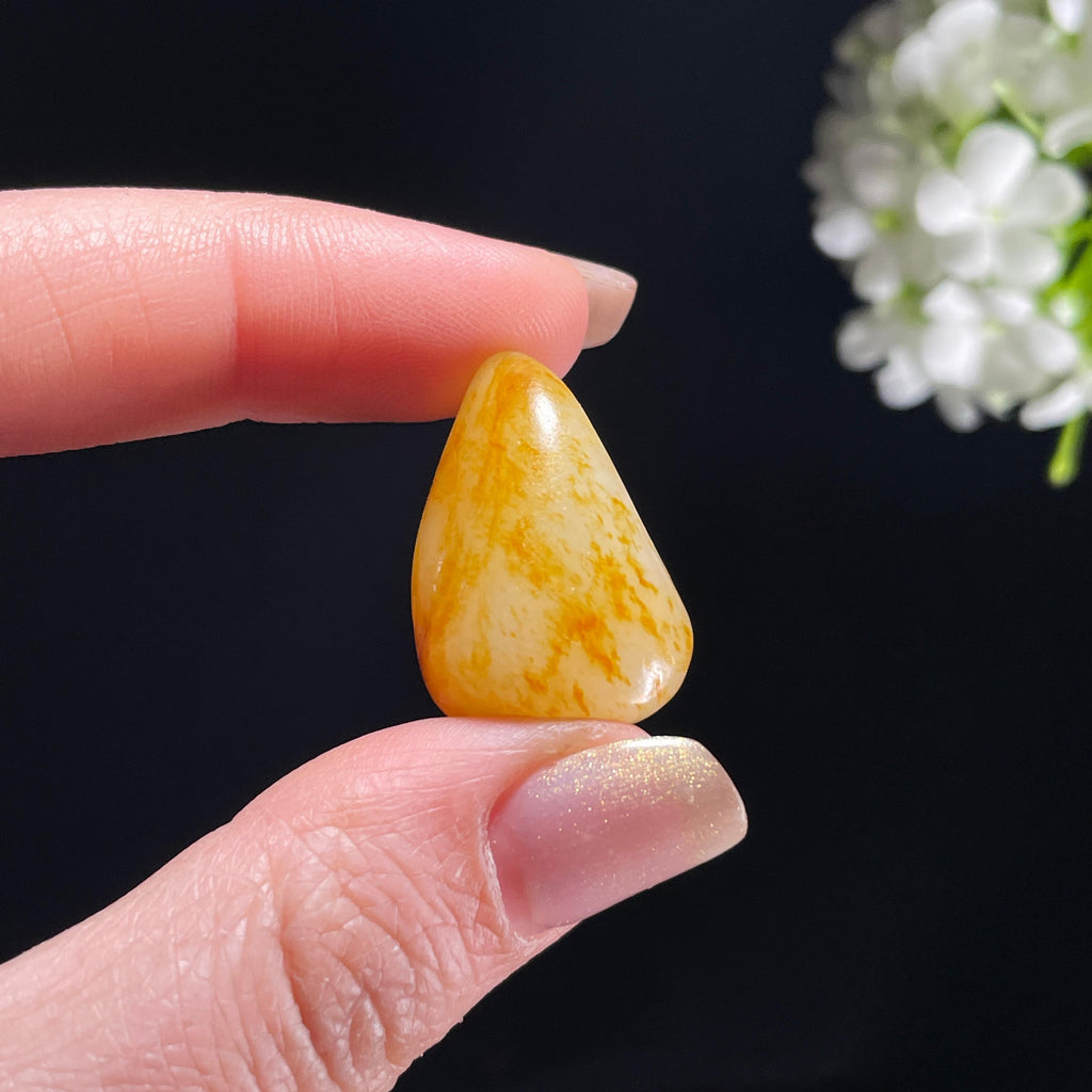 新疆天然和田玉白玉通体洒金皮精品籽料（yc363052）