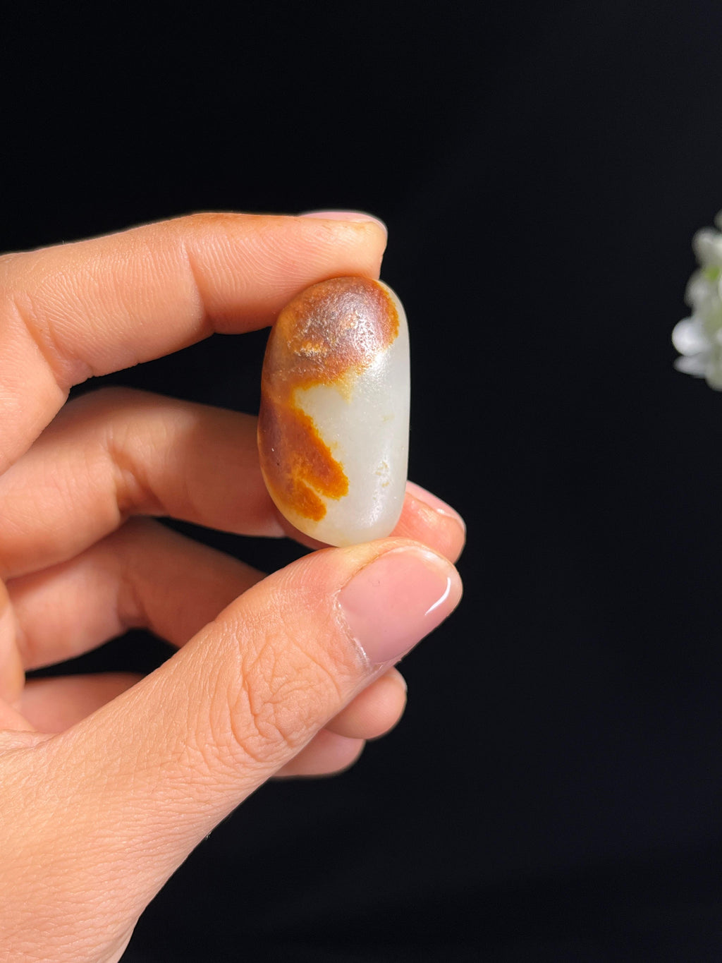 新疆天然和田玉白玉籽料原石（yc263875）