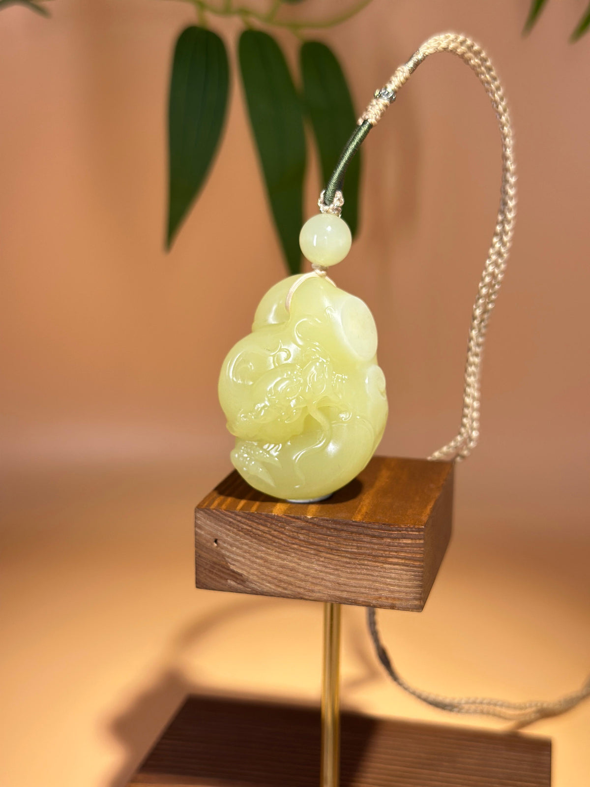 和田玉黄口料貔貅吊坠（yc760533）