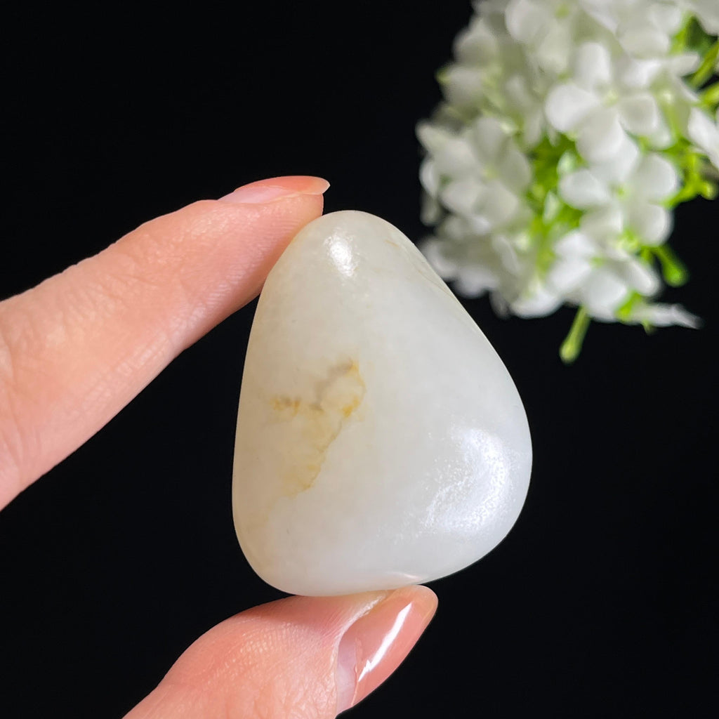 和田玉白玉“云痕卧玉”洒金皮籽料（yc351272）