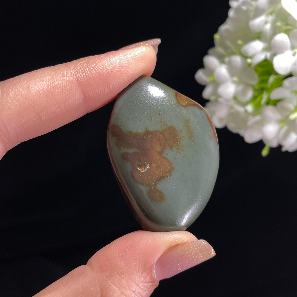 新疆天然和田玉“寒山落照”红皮沙枣青籽料（yc370150）
