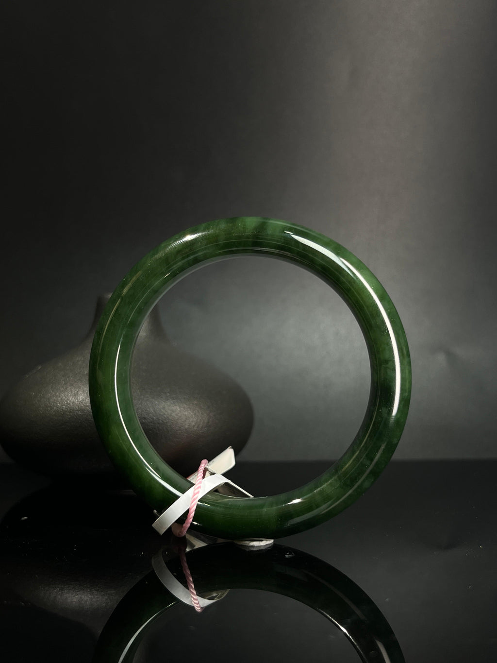 和田玉碧玉手镯（卡56）（yc242060）