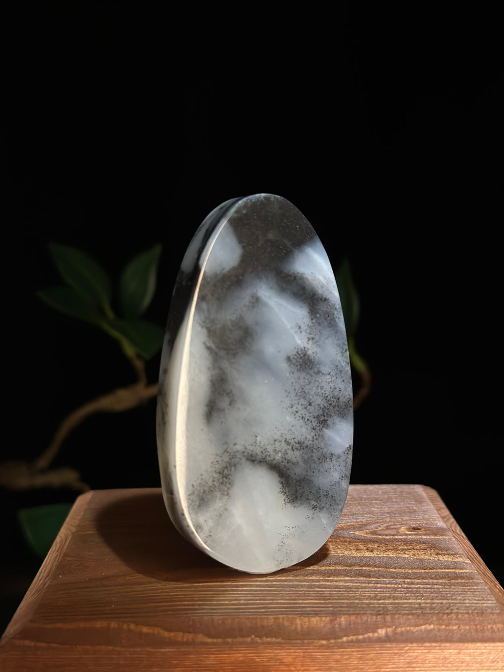 和田玉.青花水墨意境素牌（yc776412）