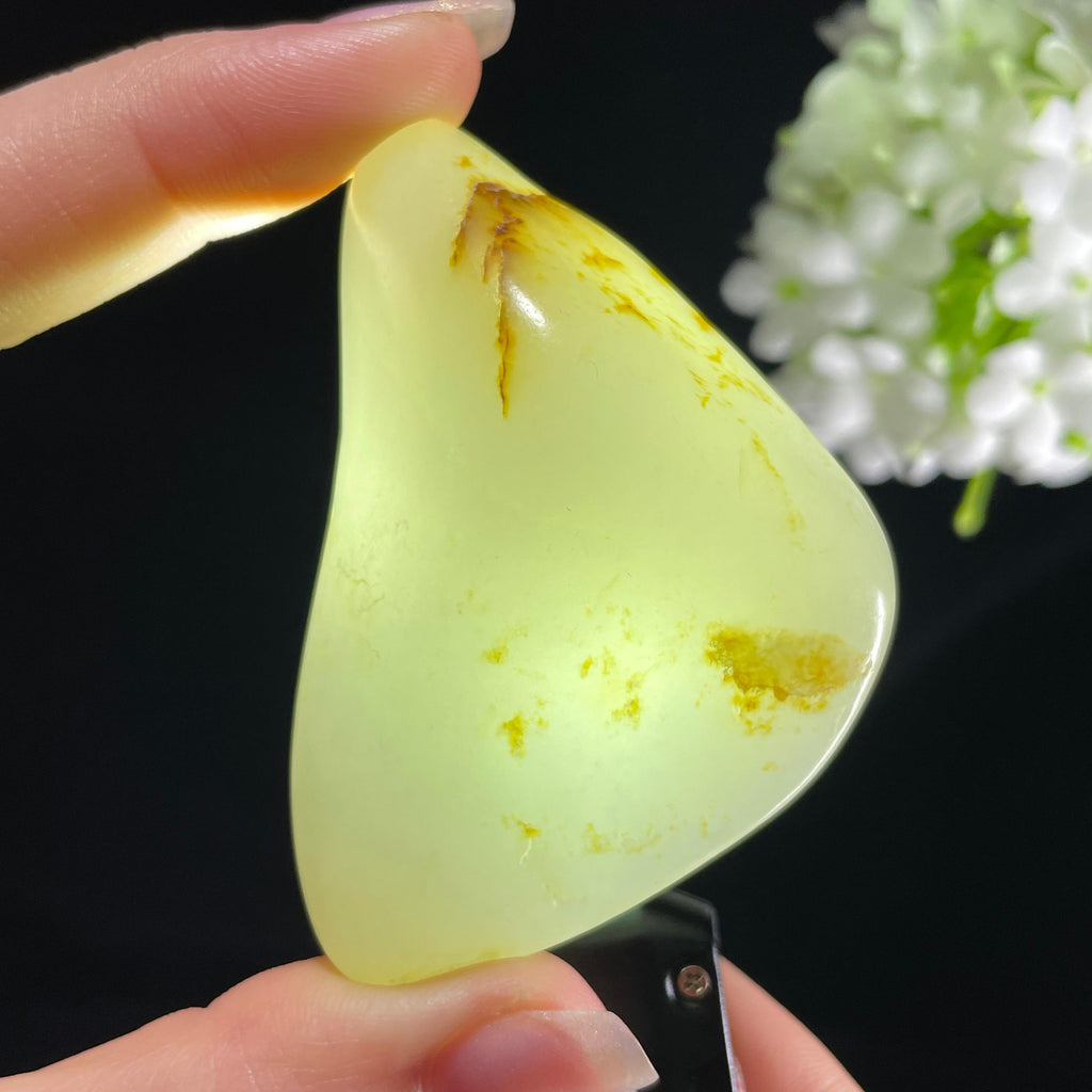 和田玉白玉“金缕穿云”洒金皮籽料（yc394228）