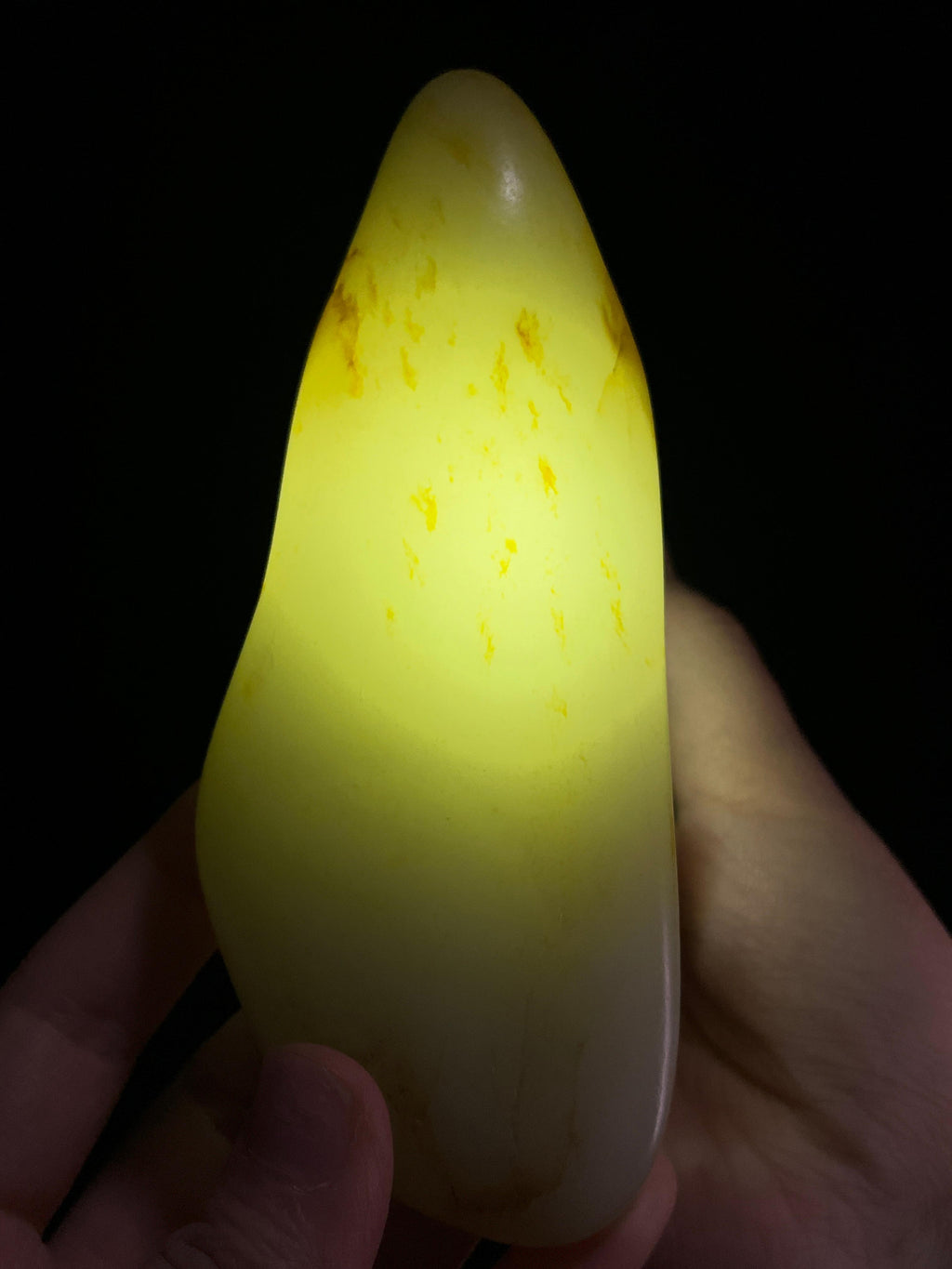 新疆和田玉收藏级白玉洒金皮籽料原石（yc253256）