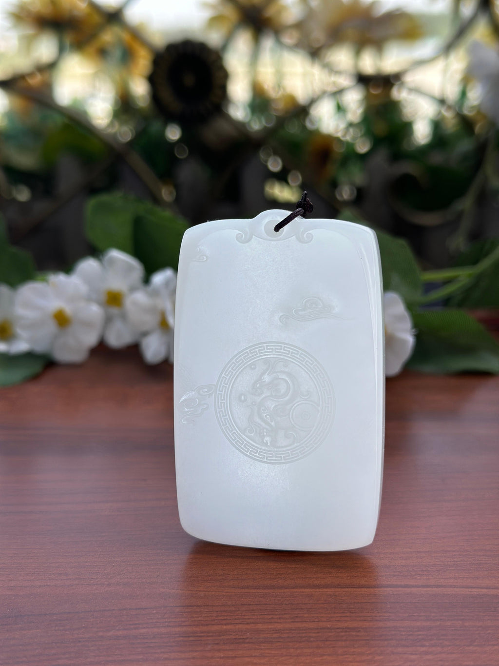 和田玉精品白玉马到成功挂件（yc708054）