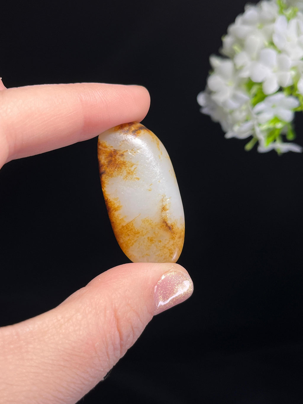 和田一级白玉意境秋梨皮籽料原石（yc264506）