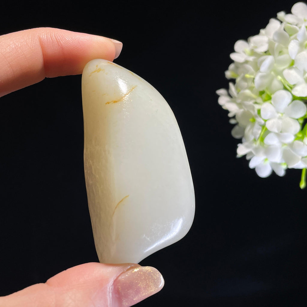 新疆天然和田玉“素玉纳福”白玉洒金皮籽料（yc317277）